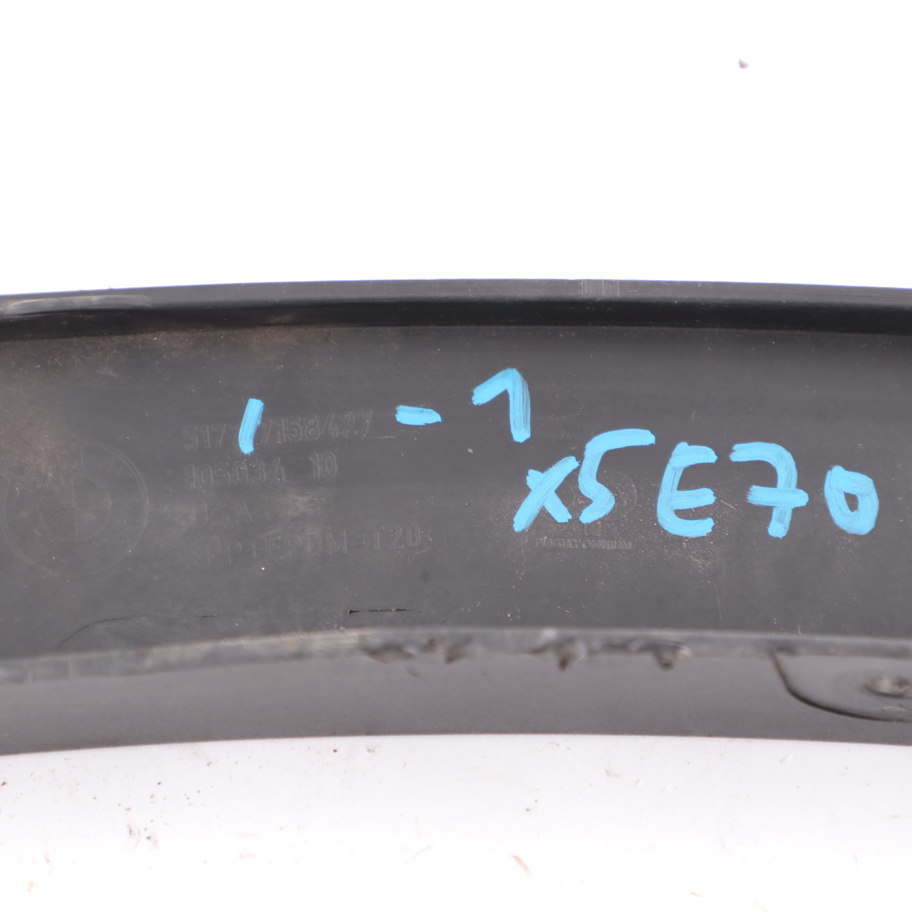 BMW X5 E70 Wheel Arch Fender Front Left N/S Housing Trim Strip Cover 7158427