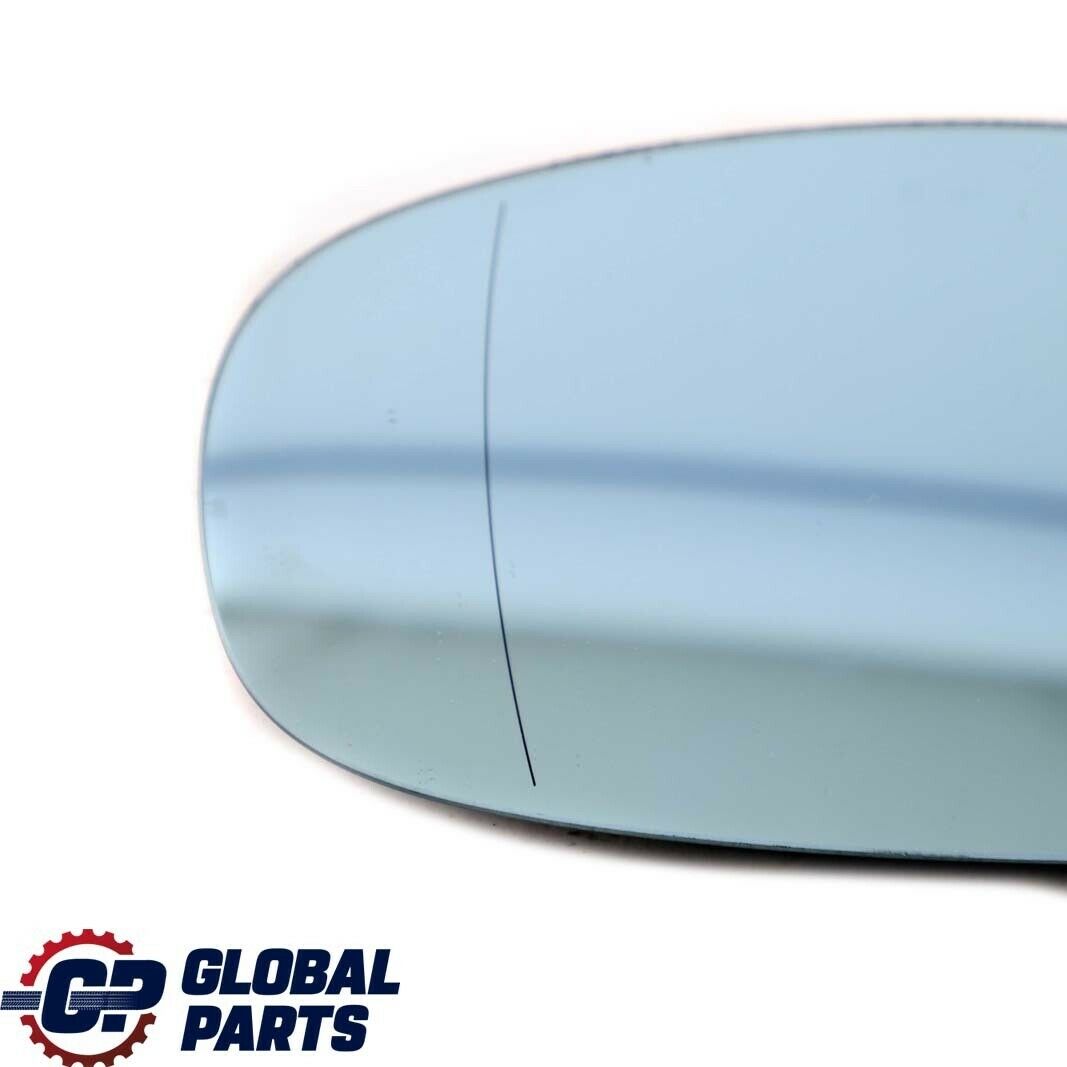 BMW E90 E91 LCI Heated Right O/S Mirror Glass Wide Angle Blue