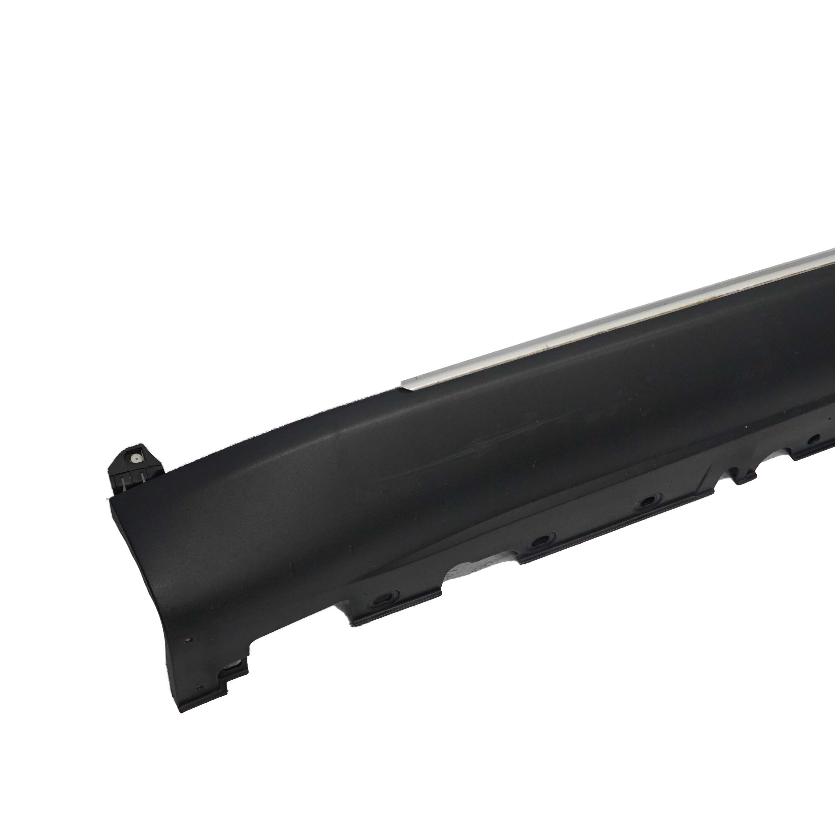 BMW X5 E70 Side Skirt Right O/S Sill Strip Cover Panel Aluminium Footplate Black