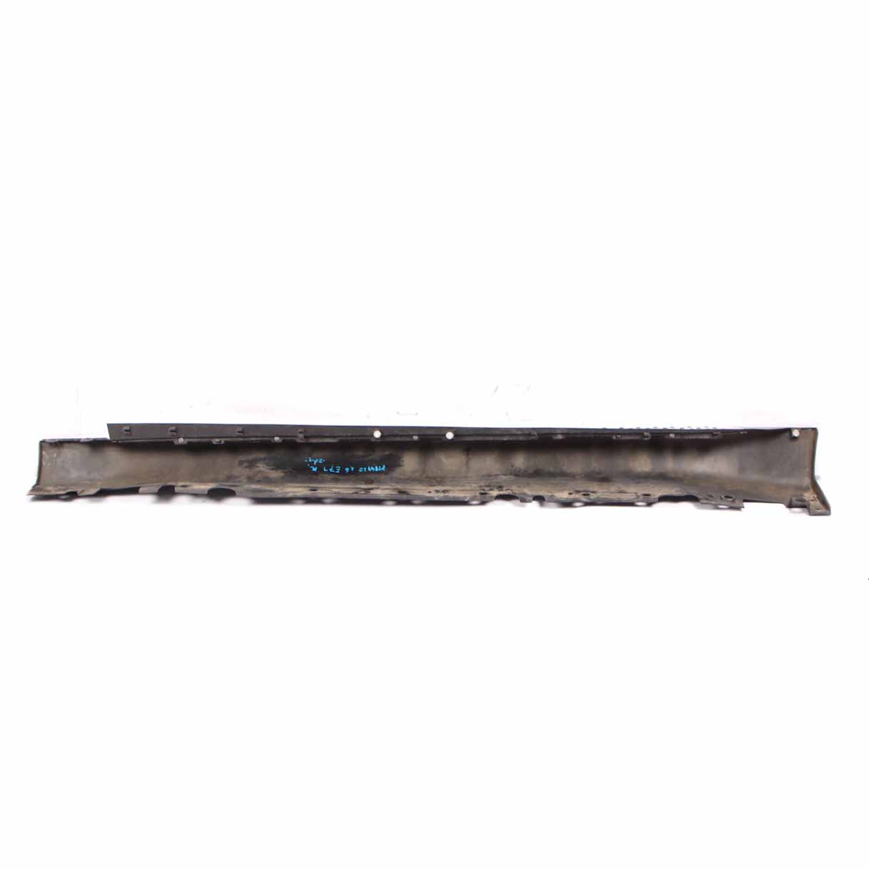 BMW X6 E71 Side Skirt Right O/S Sill Strip Cover Panel Aluminium Footplate Black