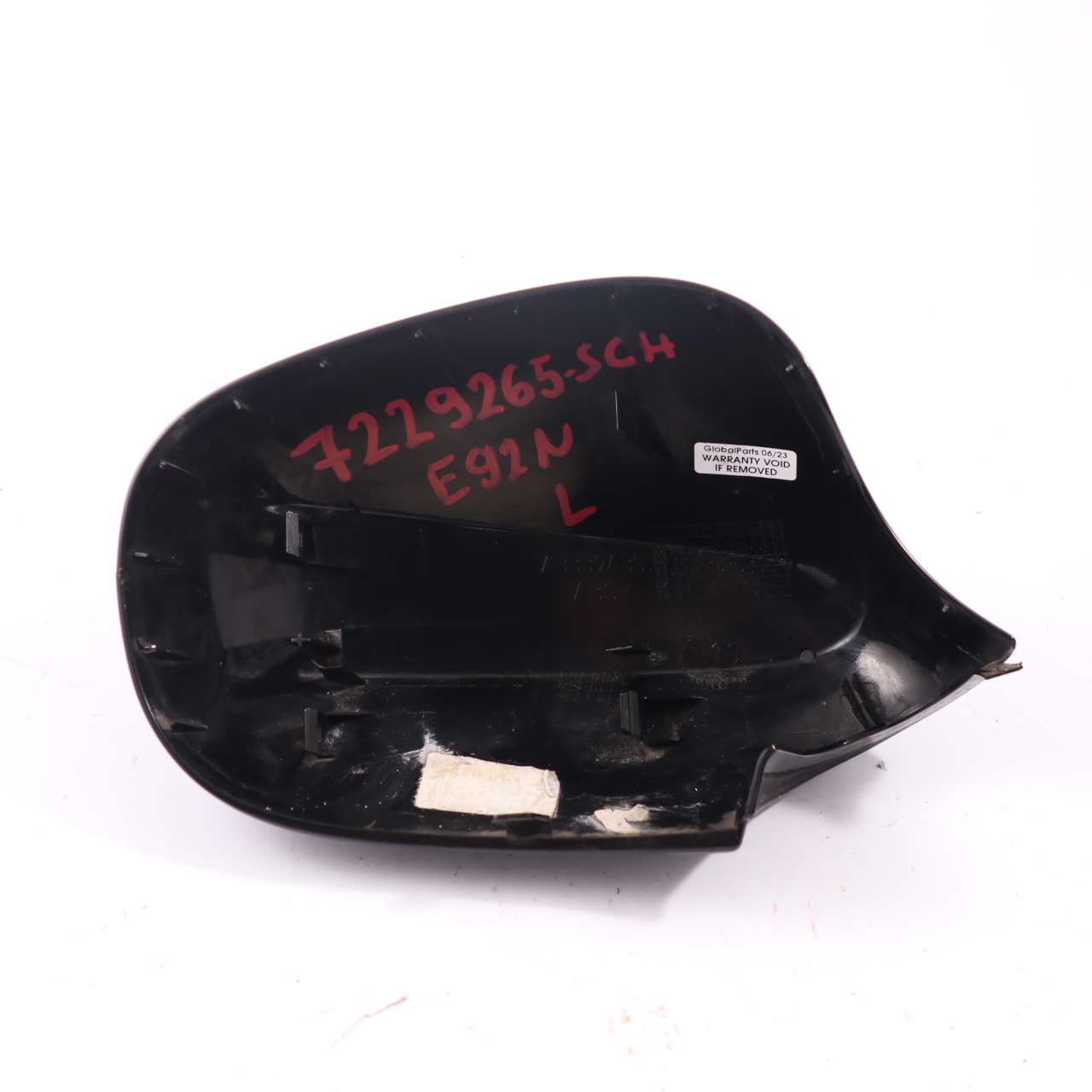 Wing Mirror Cover BMW E92 E93 LCI Left N/S Cap Casing Housing Schwarz Black 668