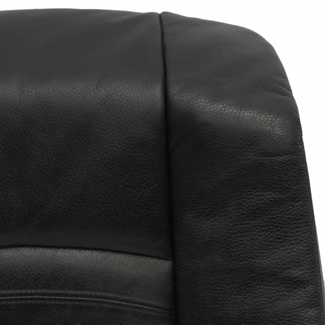 BMW E93 Seat Cover Front Right O/S Heated Seat Black Leather Interior Backrest