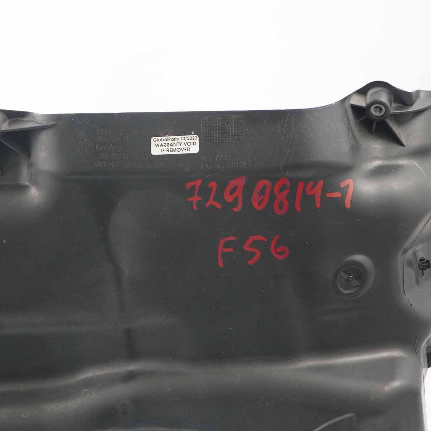 BMW F40 F45 Mini F55 F56 Bulkhead Unterteil Motorraum Trim Kunststoff 7290814