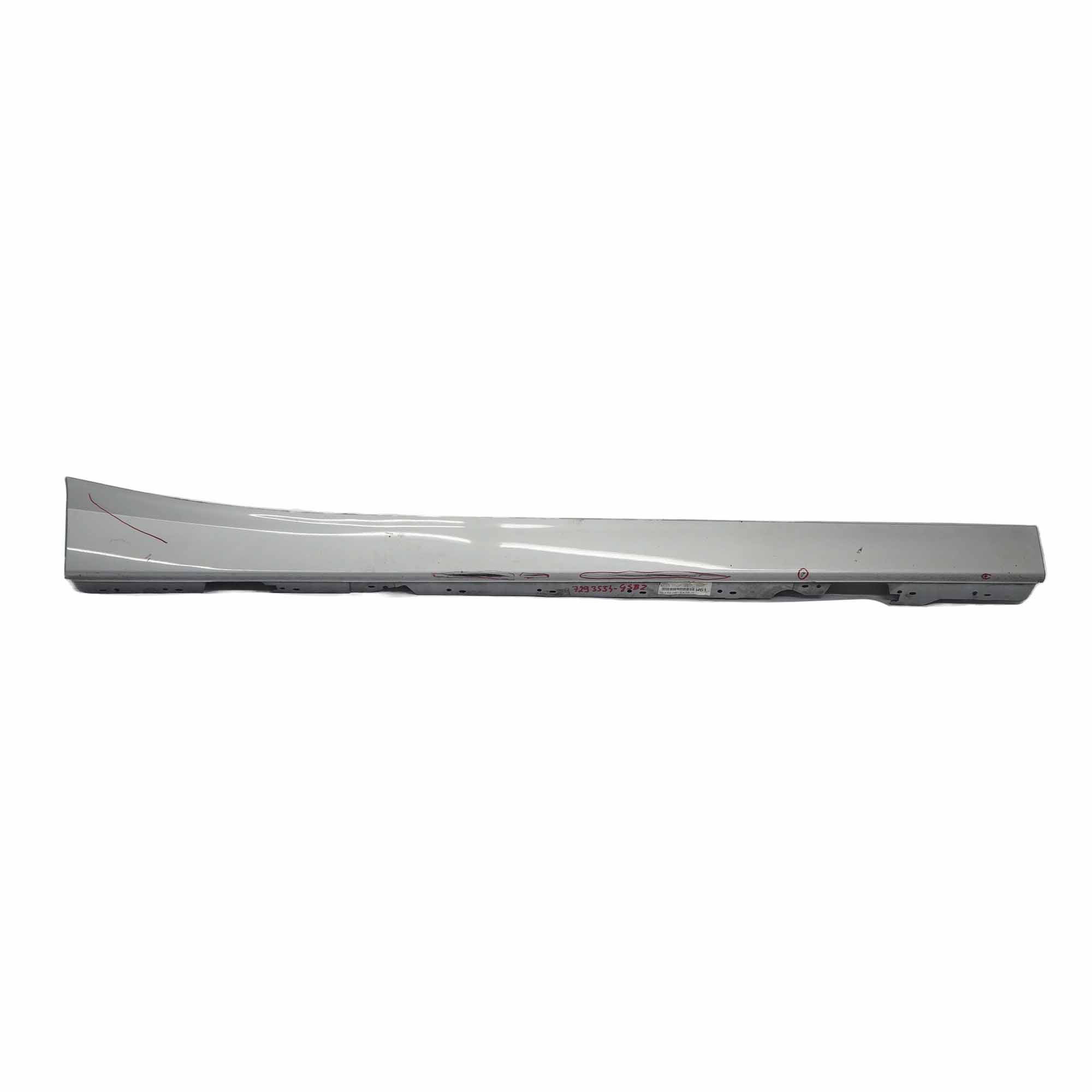 BMW F20 Side Skirt Sill Strip Right O/S Glacier Silber Silver Metallic - A83