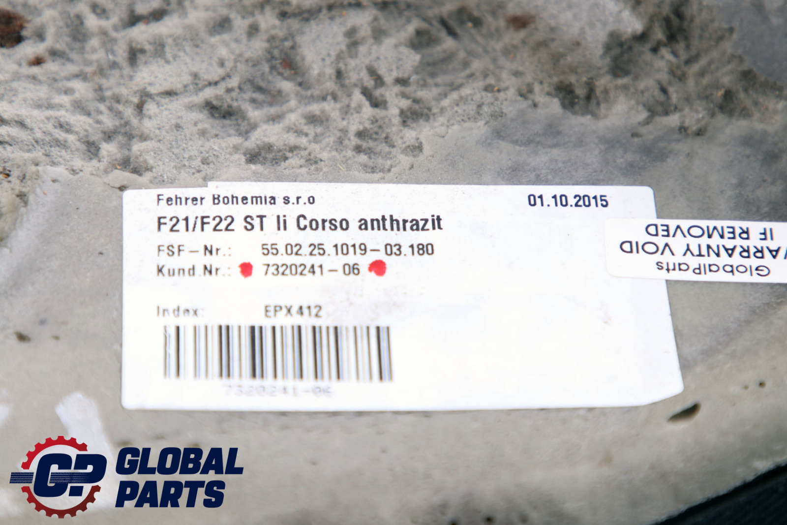 BMW 1 2 F21 F22 Hintensitz Seitenteil Links Stoff Anthrazit 7320241