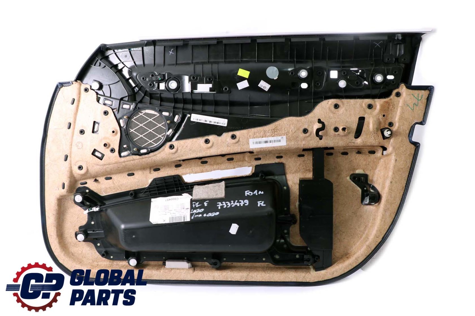 BMW F01 F02 Vorne Links Türverkleidung Türkarte Leder Dakota Weiss 7333479