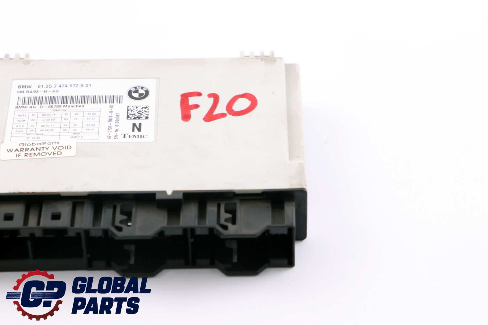 BMW F20 F21 F22 F30 F31 F32 F33 Vordersitz-Steuermodul ECU 7474972