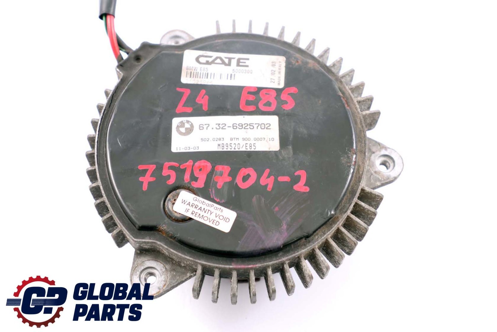 BMW Z4 er E85 Lüfterzarge Lüfter Motor 400W 6925702 7519704