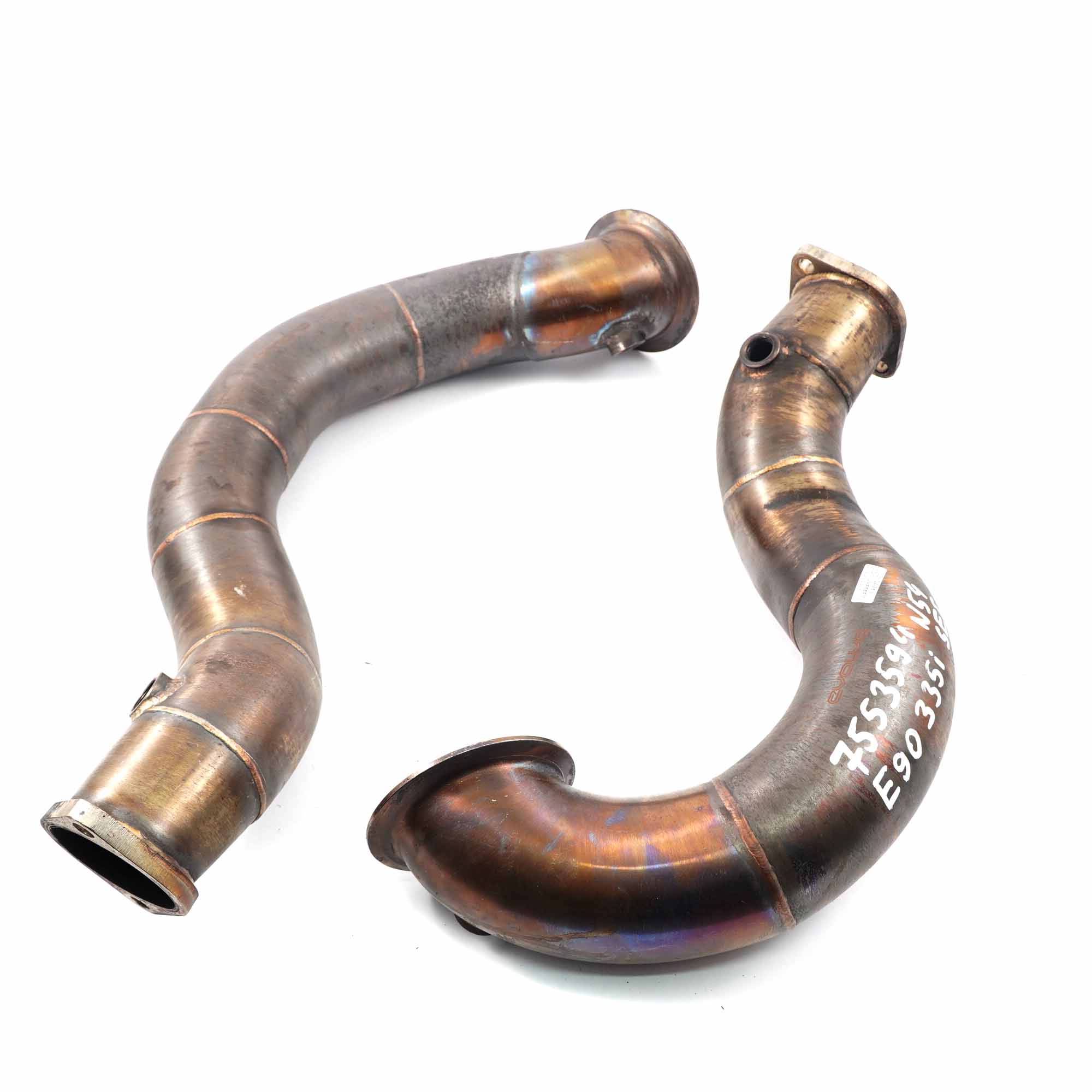 BMW E82 E88 E90 E91 135i 335i N54 Decat Catless Downpipe Set EVOLVE