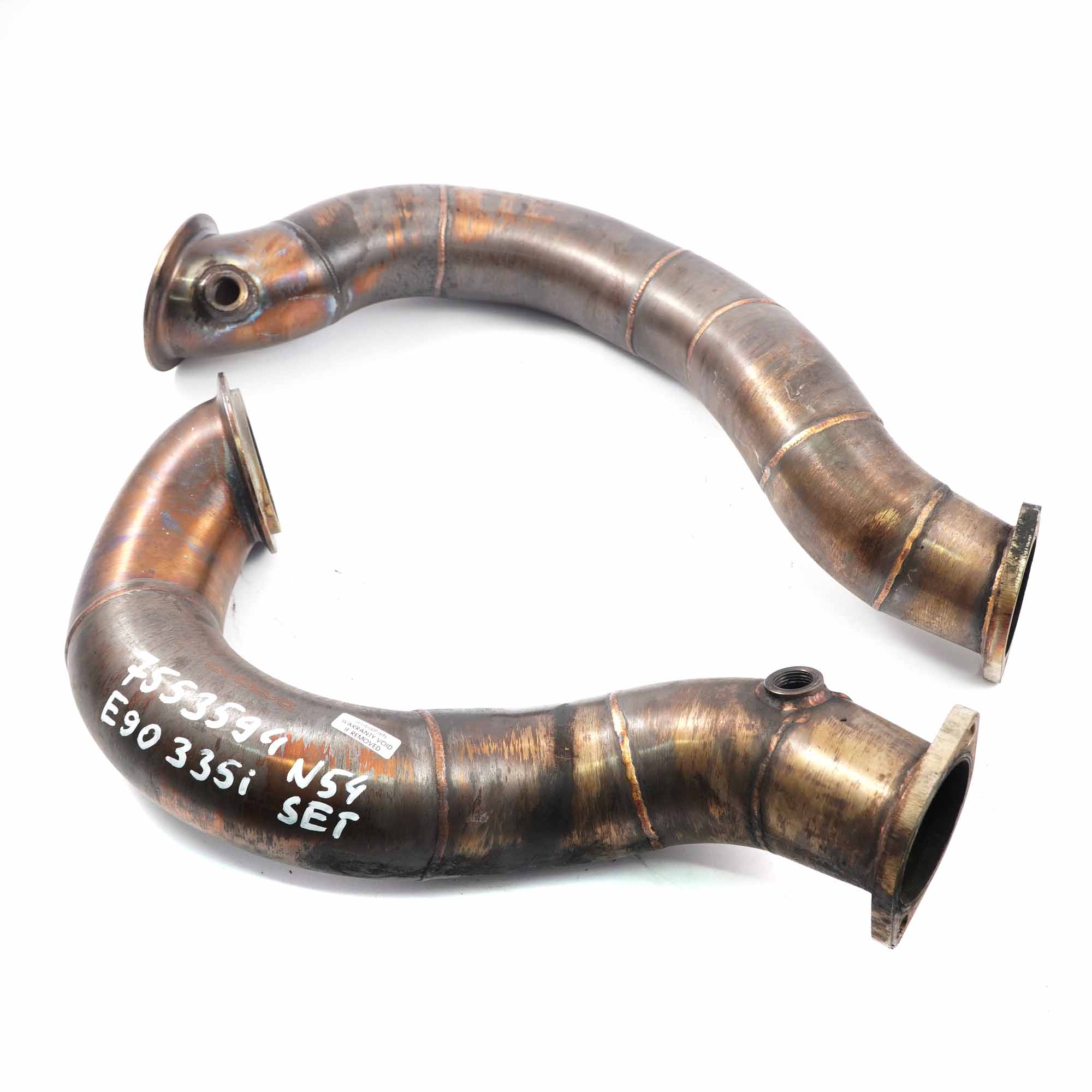 BMW E82 E88 E90 E91 135i 335i N54 Decat Catless Downpipe Set EVOLVE