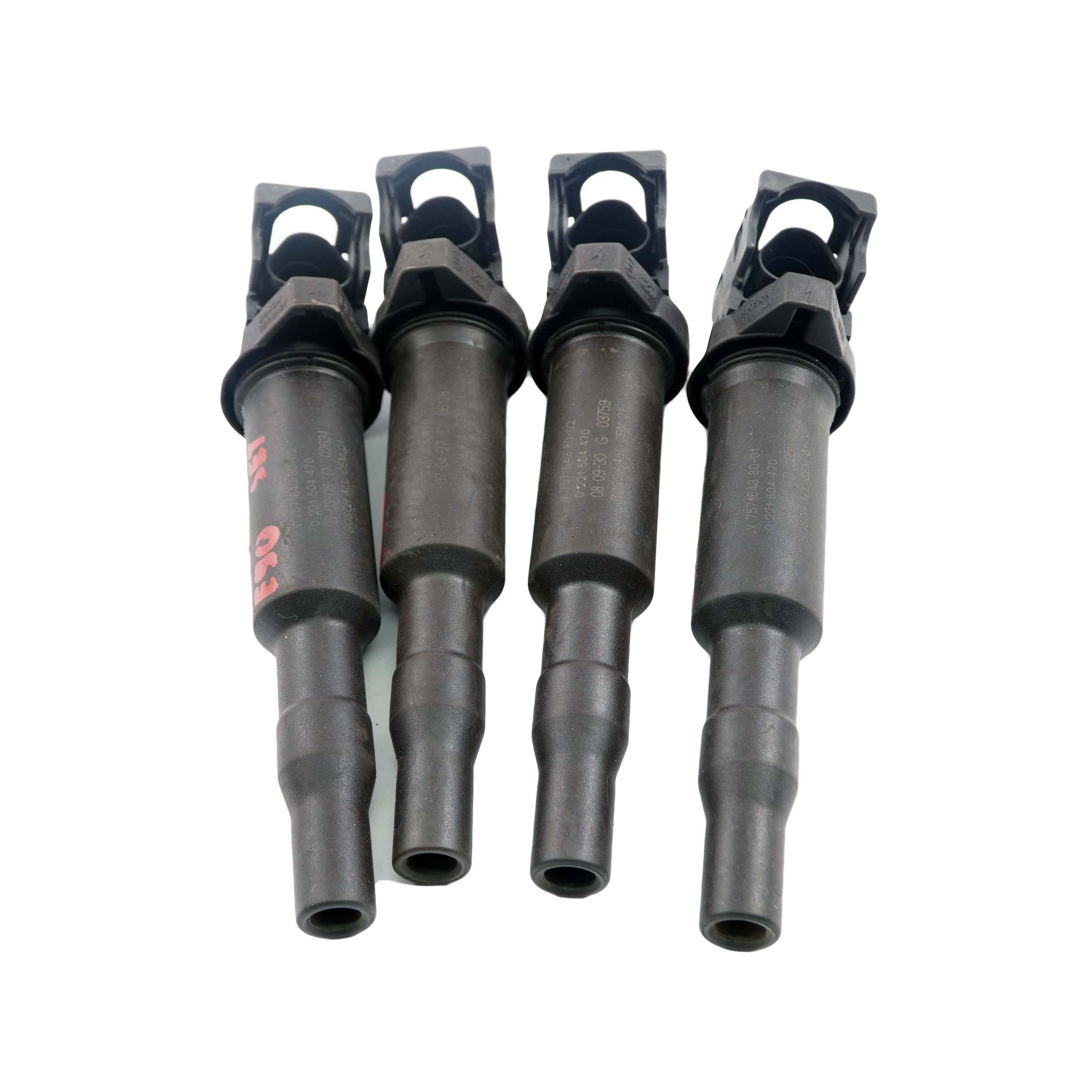 BMW 1 3 5 7 er E46 E53 E60 E81 E87 E90 E91 F10 F20 F30 4x Zündspule Set 7571643