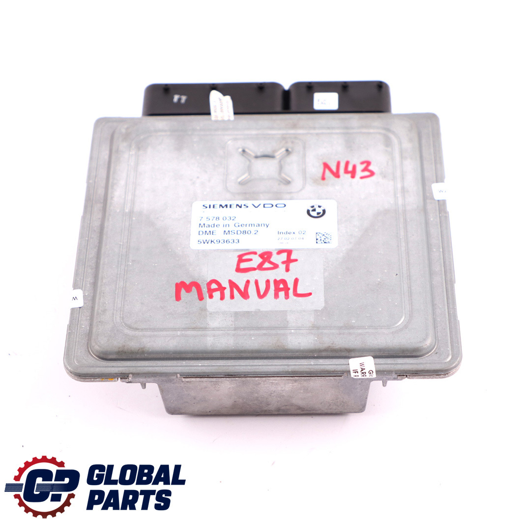 BMW E81 E87 LCI E90 E91 N43 Benzin Motorsteuergerät ECU DME 7578032 Handbuch