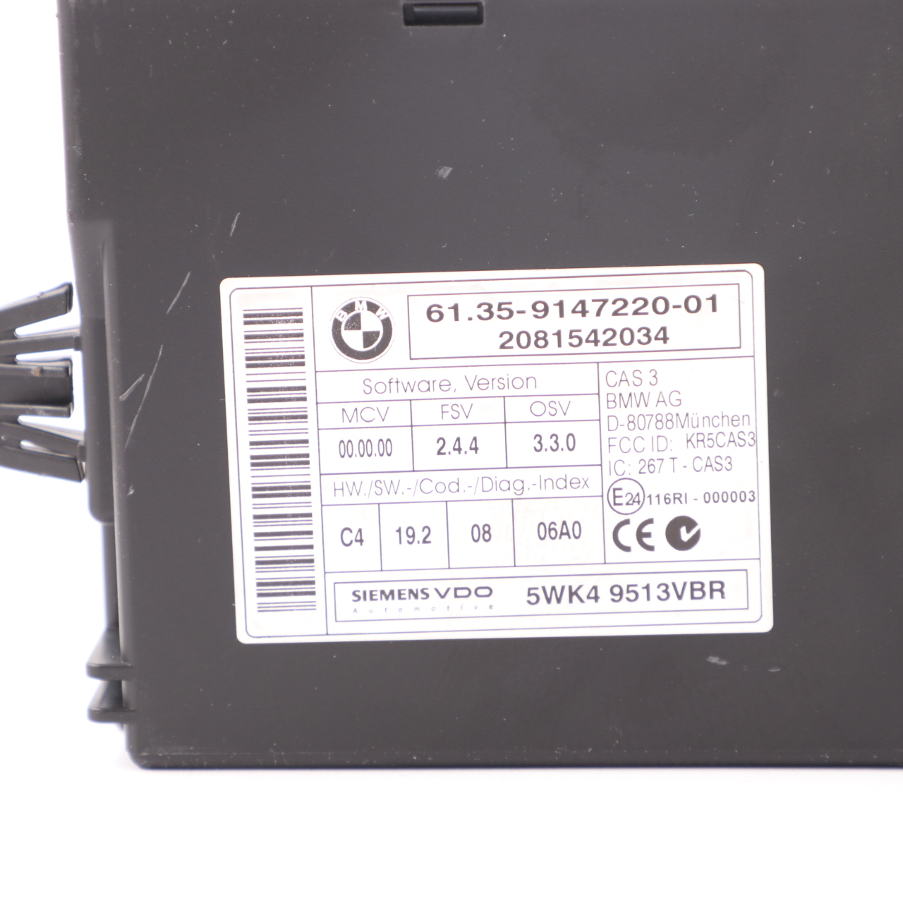 BMW 1 3 er E87 LCI E90 120i 320i N43 Benzin ECU Grundsteuergerät DME CAS3