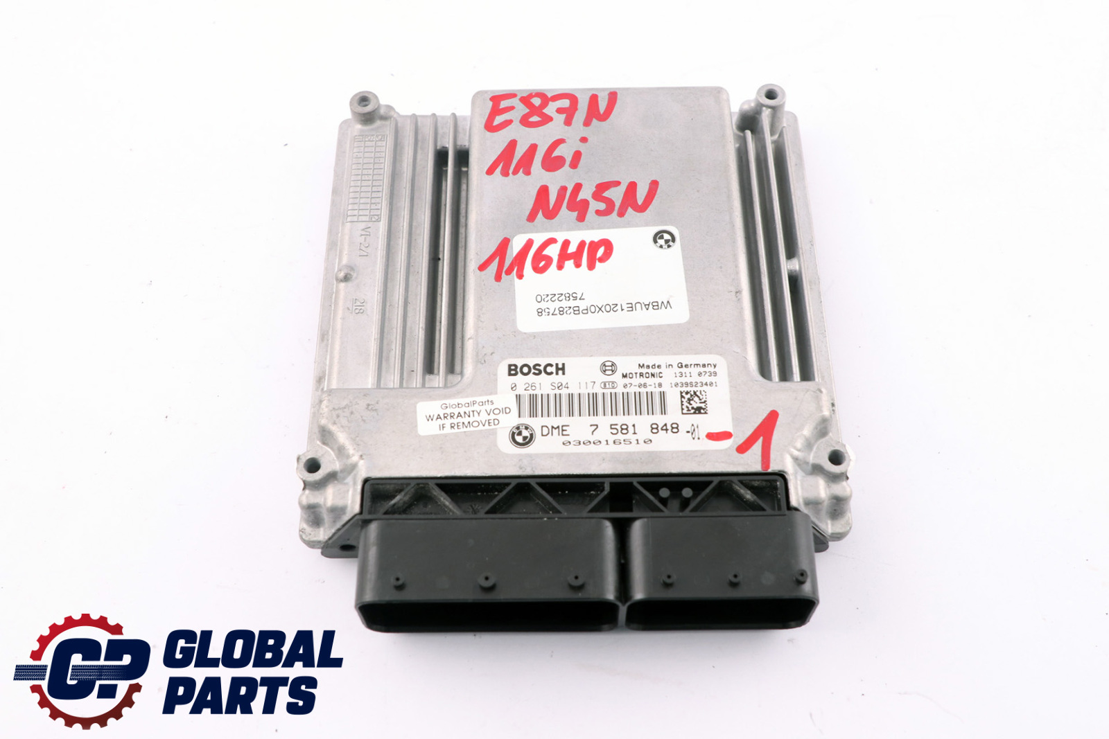 BMW E81 E87 LCI E90 116i 316i N45N ECU Kit DME CAS3 Schlüssel 7581848