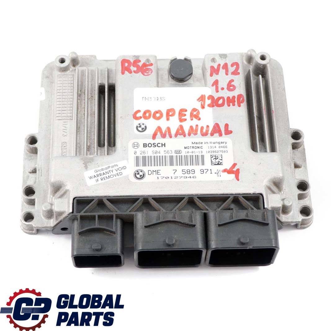 Mini Cooper R55 R56 N12 Steuergerät DME 7589971 CAS3 + Schlüssel Schaltgetrie