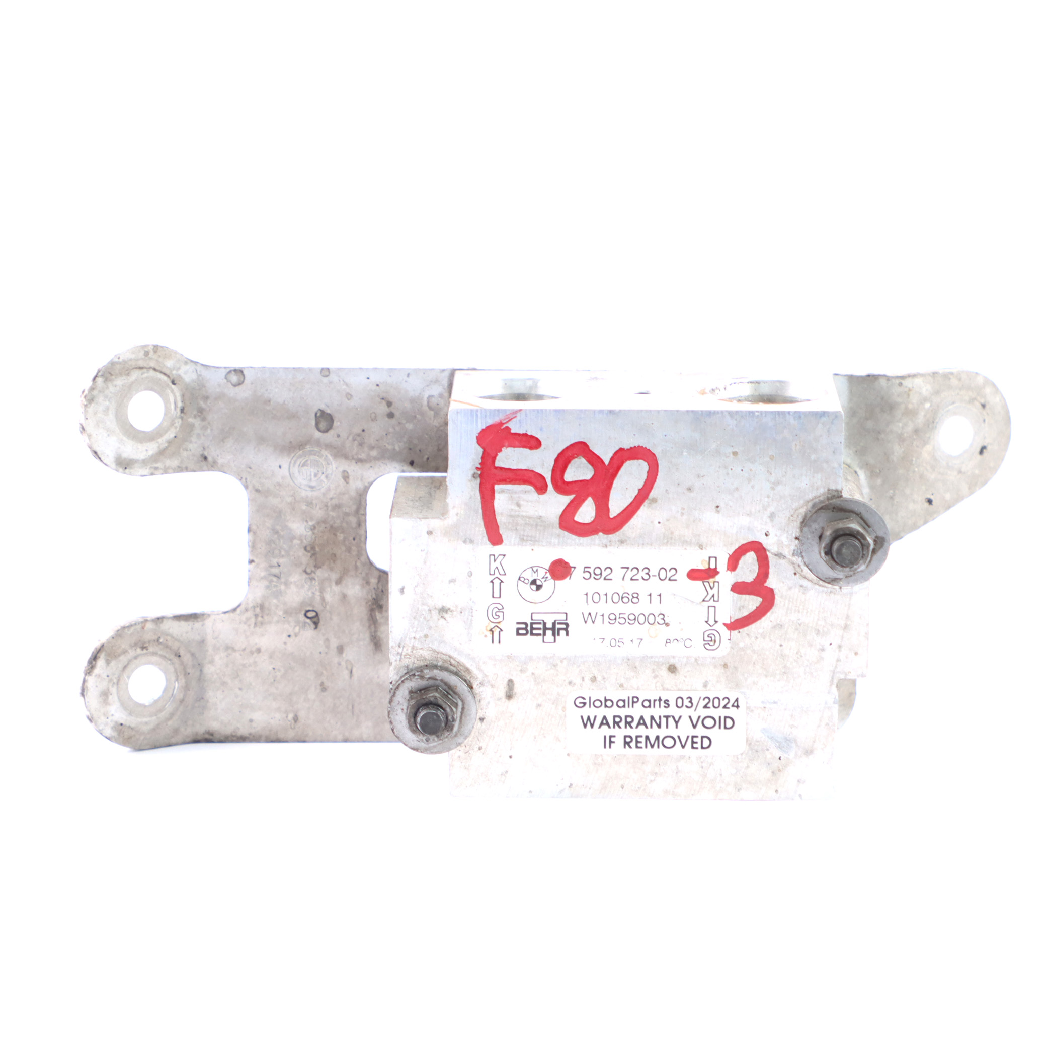 BMW F80 M3 F82 F83 M4 Thermostat Öl Getriebe Kühler Schlauchhalter 7592723