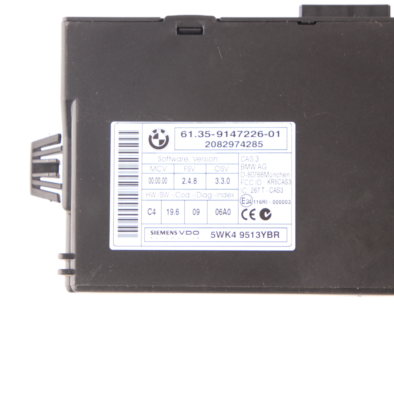 BMW E81 E87 LCI E90 N43 118i 318i Benzin Motor ECU DME 7595179 CAS3 Schlüssel