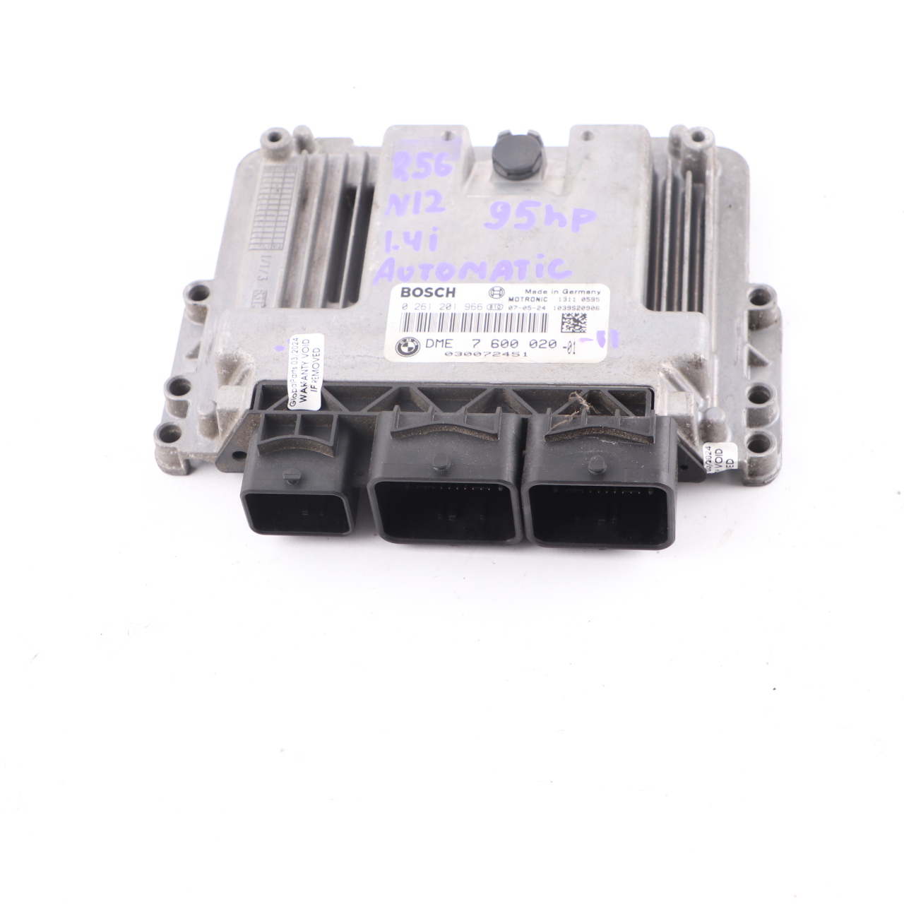 Mini One R56 N12 1.4 95HP Motorsteuergerät Modul ECU DME 7600020 Automatik