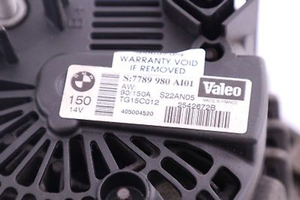 BMW 3 er E46 M47N M57N Alternator Generator 150A Valeo 7789980 12317789980