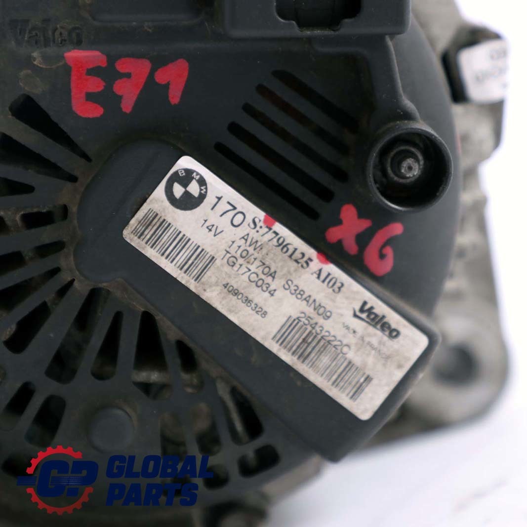 BMW X5 E70 X6 E71 M57N2 Lichtmaschine Generator 170A 170AMP 14V VALEO 7796125