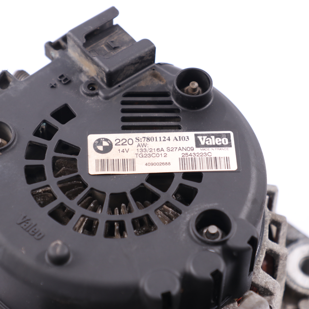 BMW X5 E70 Licht maschine Generator Motor einheit Valeo 220A 14V 7801124