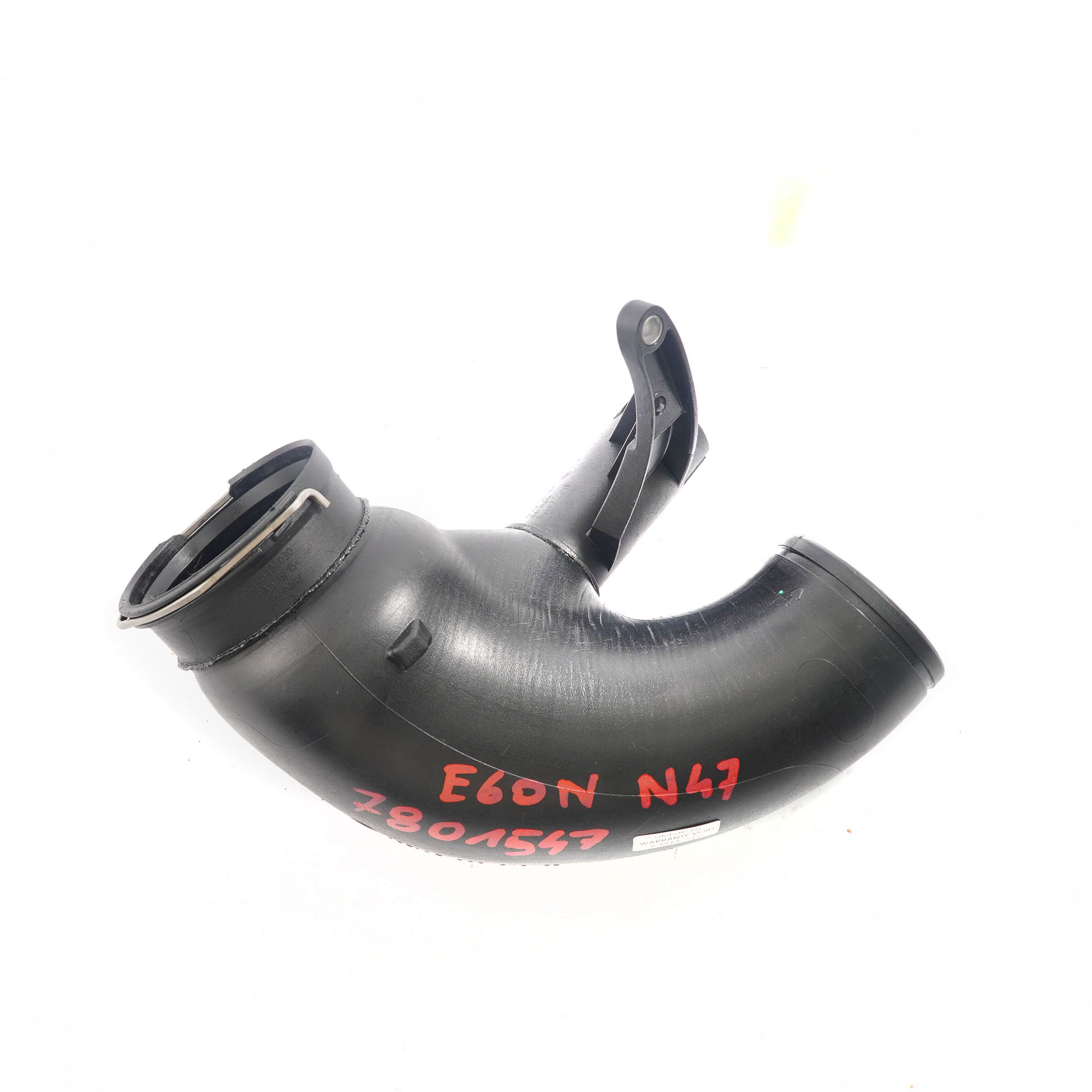 BMW 5 Series E60 E61 LCI 520d N47 Filtered Air Intake Pipe 7801547 7803843