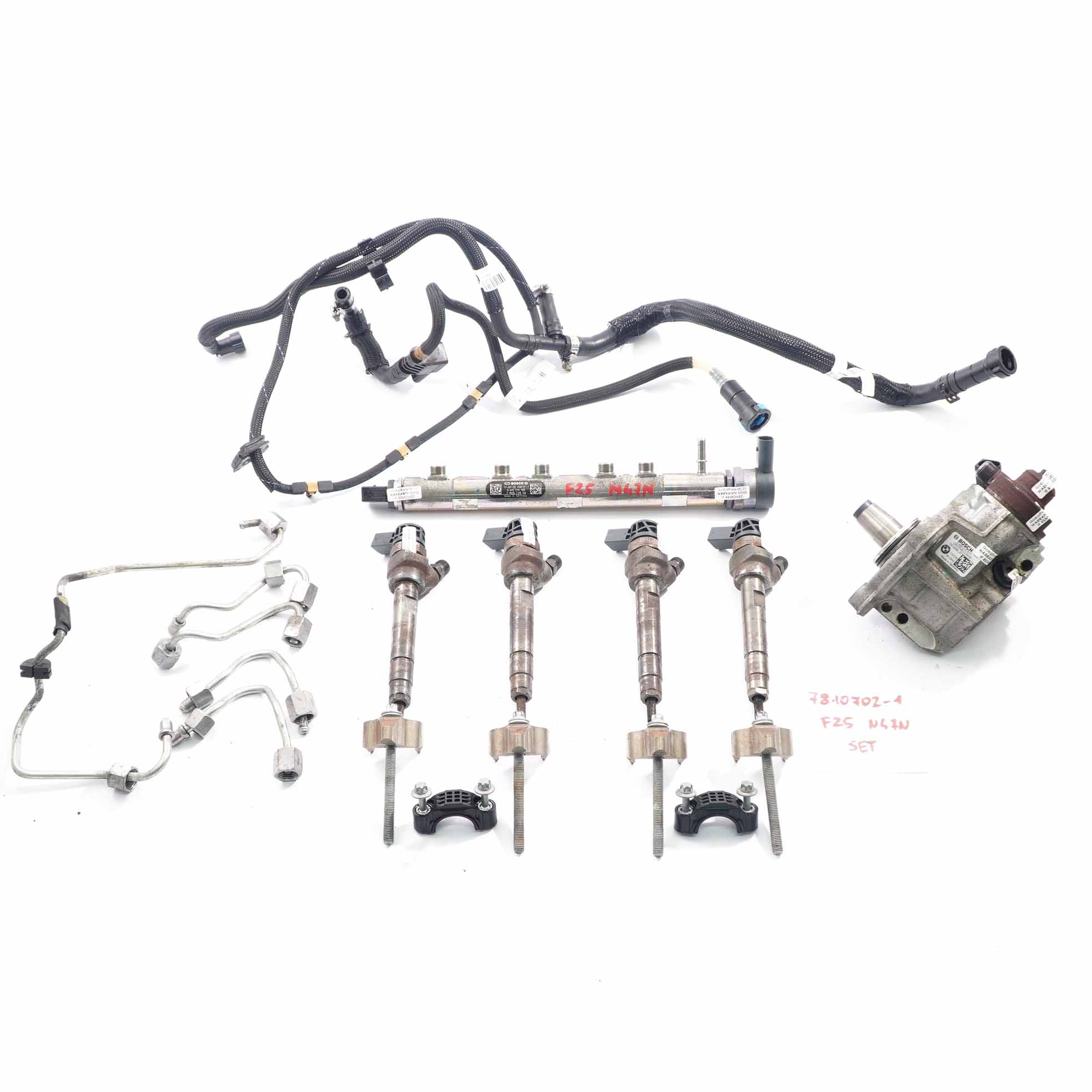 BMW X3 F25 18d 20dX N47N Dieselmotor Kraftstoffeinspritzung Einspritzsystem Satz