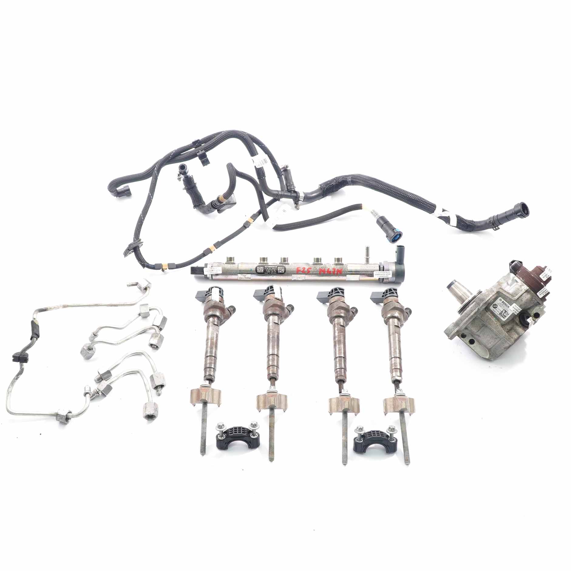 BMW X3 F25 18d 20dX N47N Dieselmotor Kraftstoffeinspritzung Einspritzsystem Satz