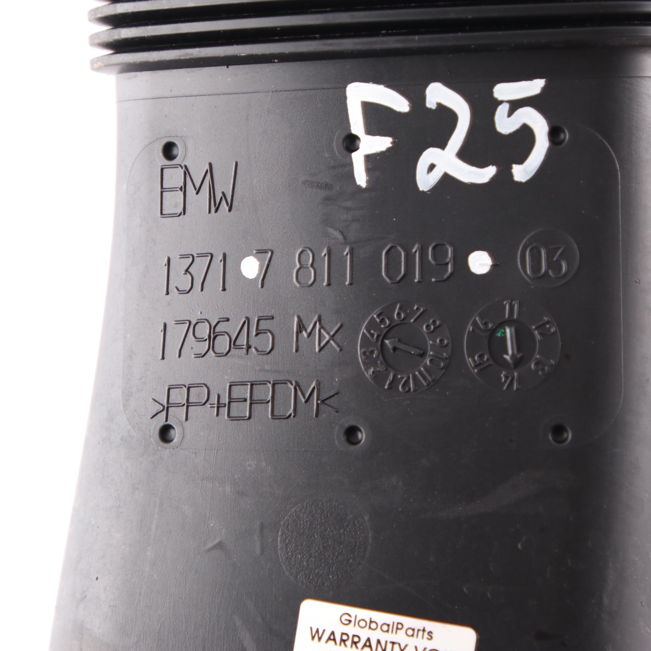 BMW F25 F26 N57N Ansaugrohr Schalldämpfer Luftkanal Rohr Schlauch Gummi 7811019