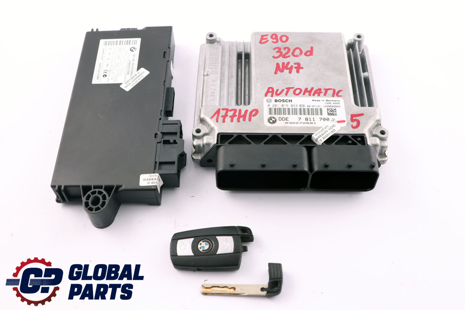 BMW E81 E87 LCI E90 N47 120d 320d 177HP ECU Kit DDE 7811700 CAS3 Schlüssel