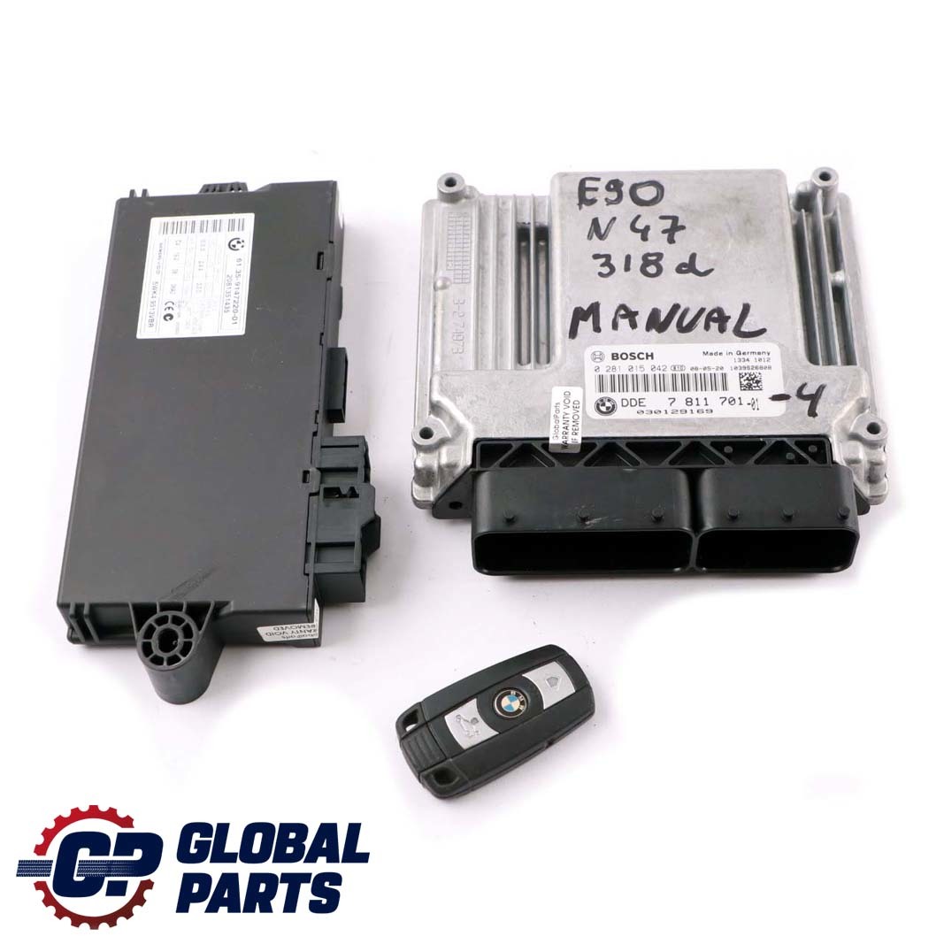 BMW E87 LCI E90 118d 318d Diesel N47 Diesel ECU KIT DDE 7811701 CAS3 Schlüssel