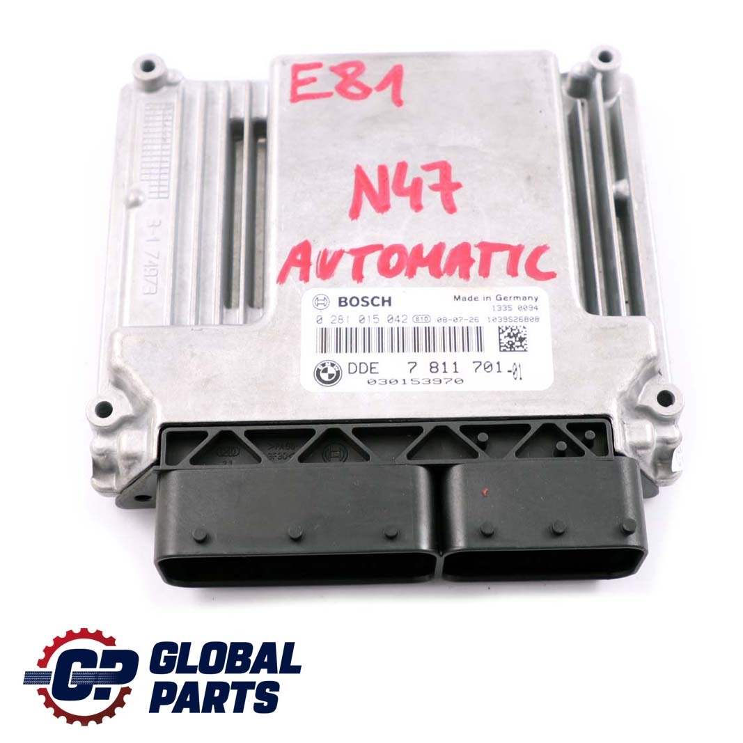 BMW E87 LCI E90 E91 N47 DDE Motorsteuergerät Diesel ECU Automatik 7811701 