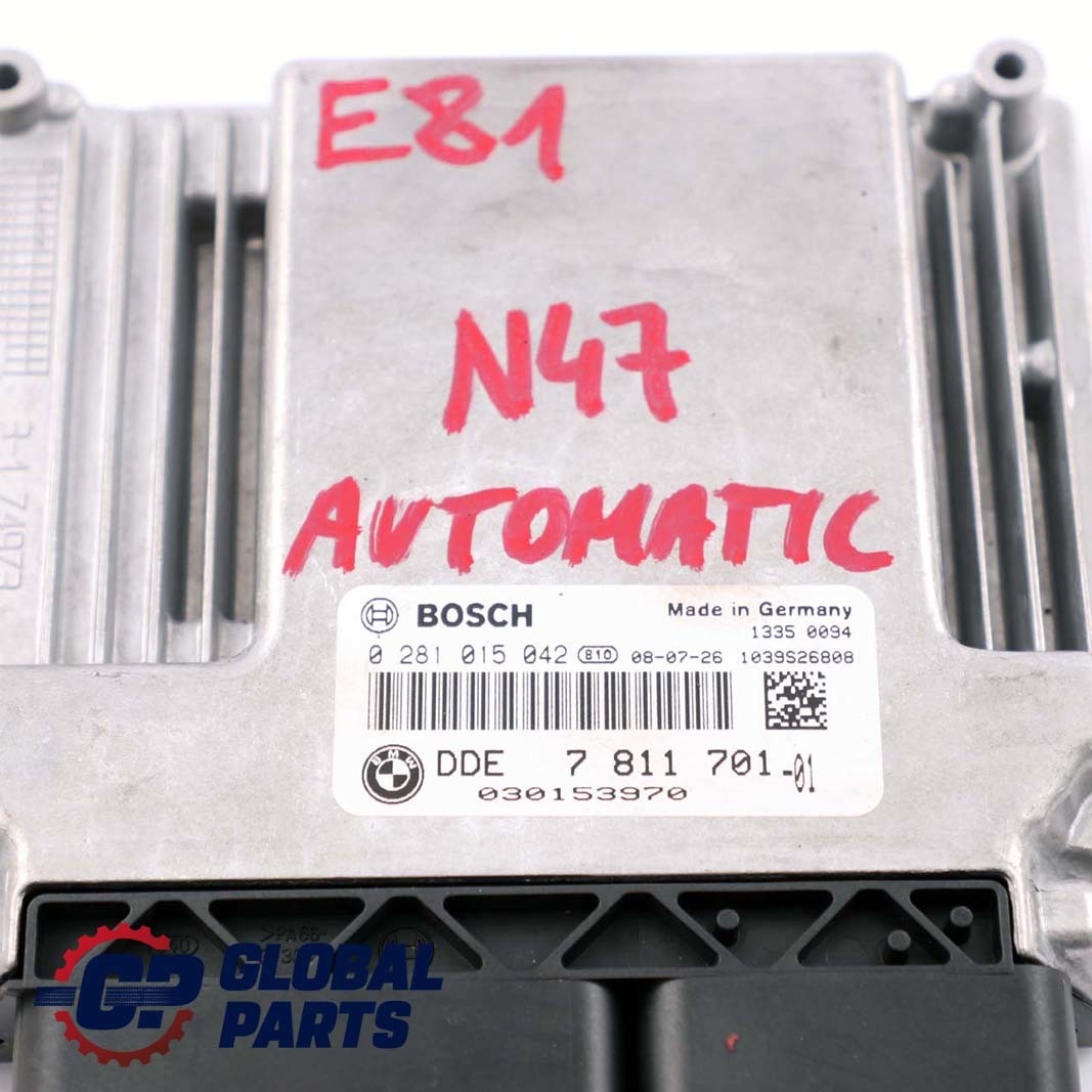 BMW E87 LCI E90 E91 N47 DDE Motorsteuergerät Diesel ECU Automatik 7811701 