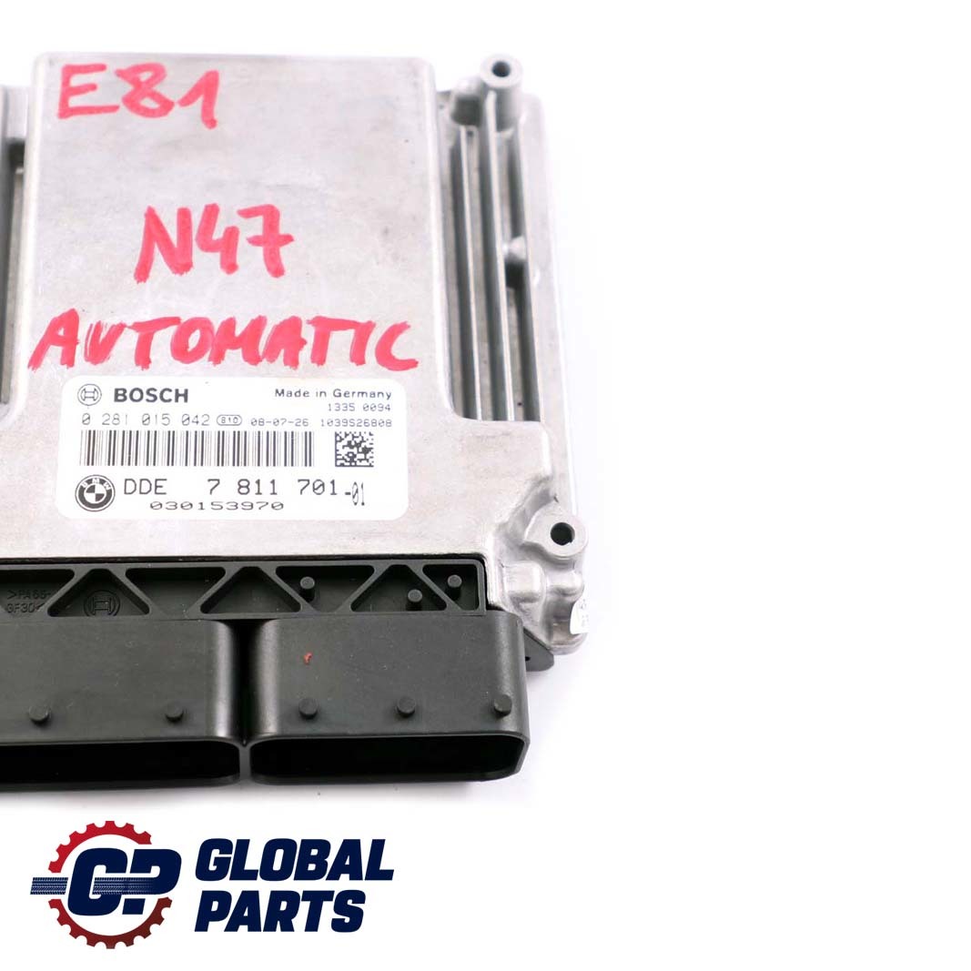 BMW E87 LCI E90 E91 N47 DDE Motorsteuergerät Diesel ECU Automatik 7811701 