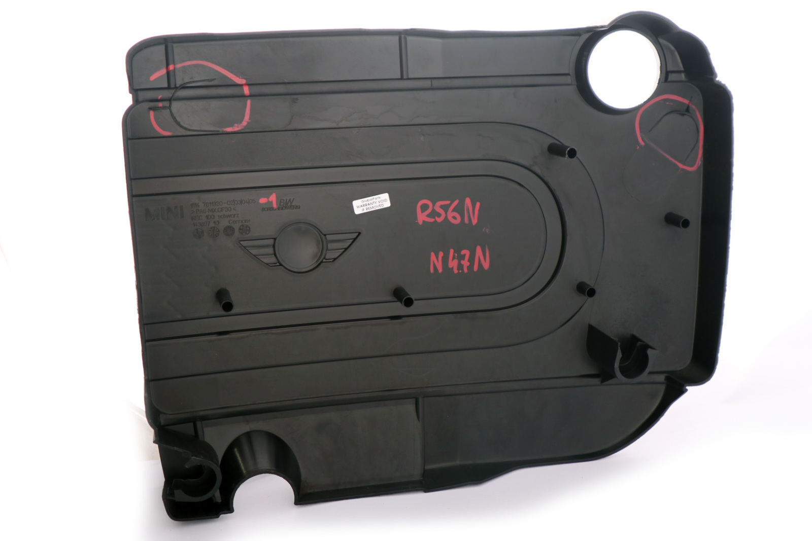 Mini R55 R56 R57 LCI N47N Motorabdeckung Akustik Diesel 7811920