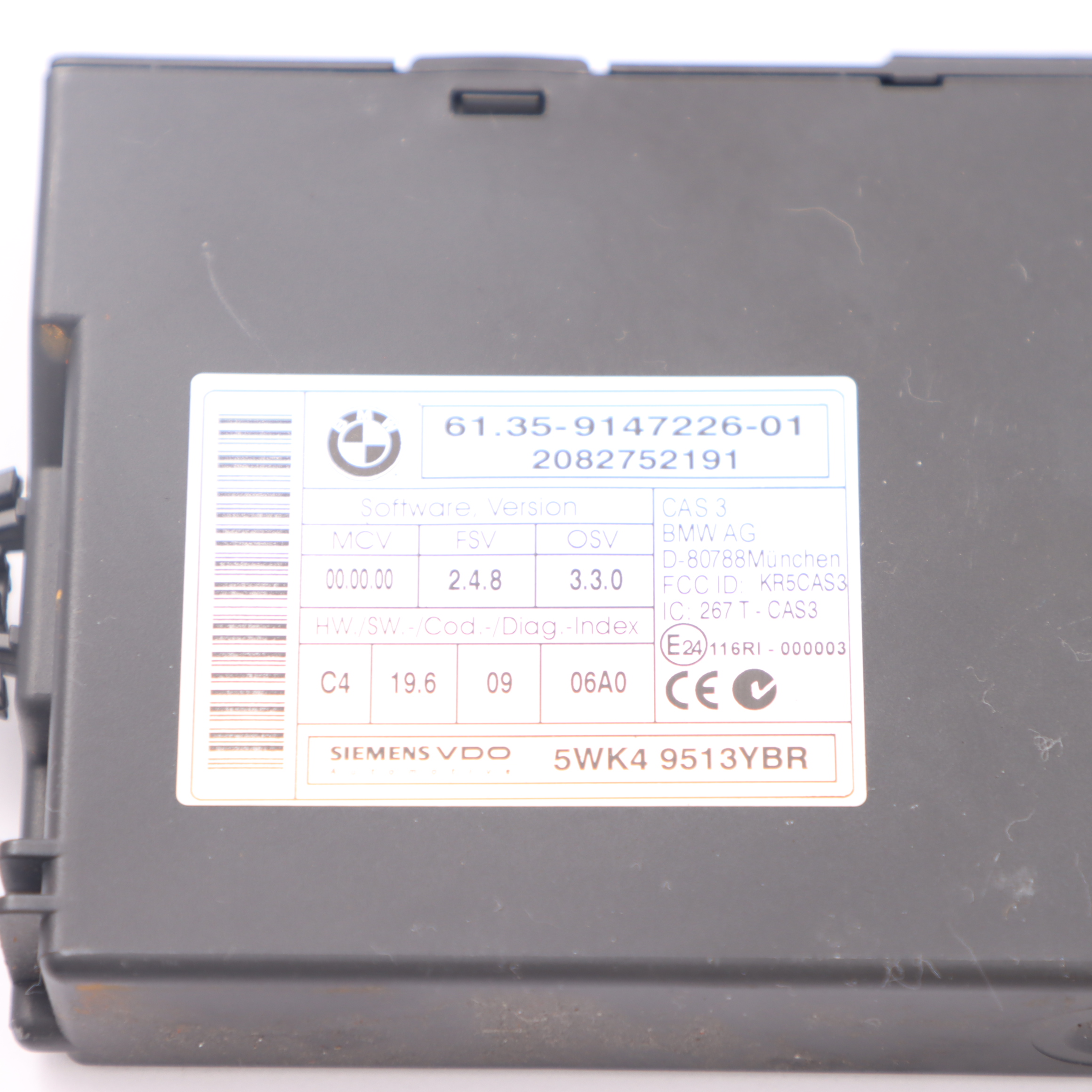 BMW E81 E82 E87 LCI E88 N47S 123d ECU Kit DDE 7812502 CAS3 Schlüssel Automatik