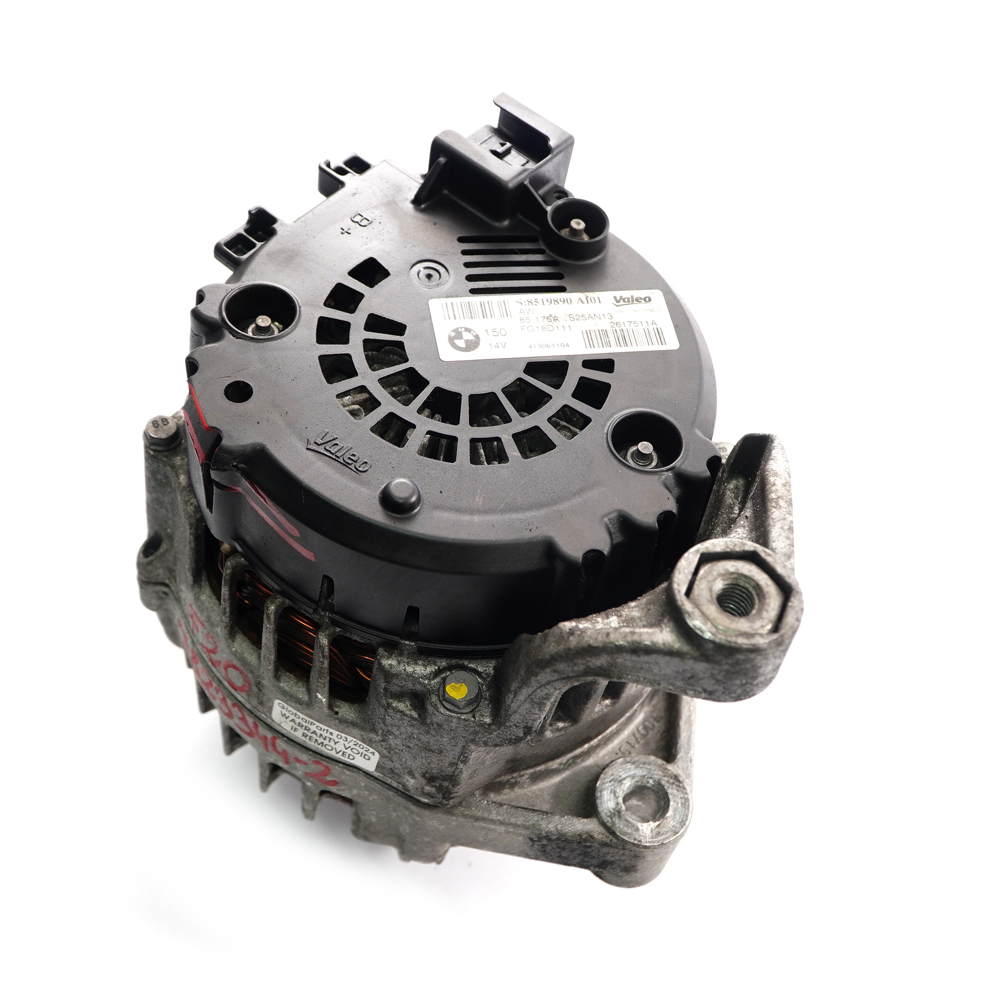 BMW F20 F21 F30 F31 F32 N47N Diesel Lichtmaschine 175A 7823343 7823344