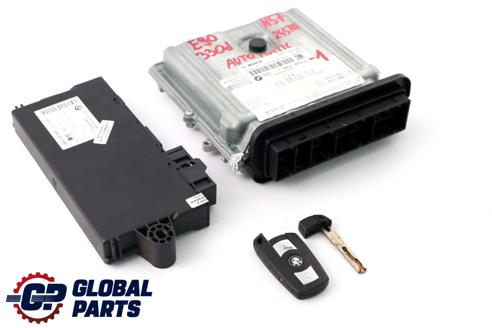 BMW E90 E91 LCI E92 330d N57 245PS ECU Motor Kit DDE 7823973 CAS3 Schlüssel