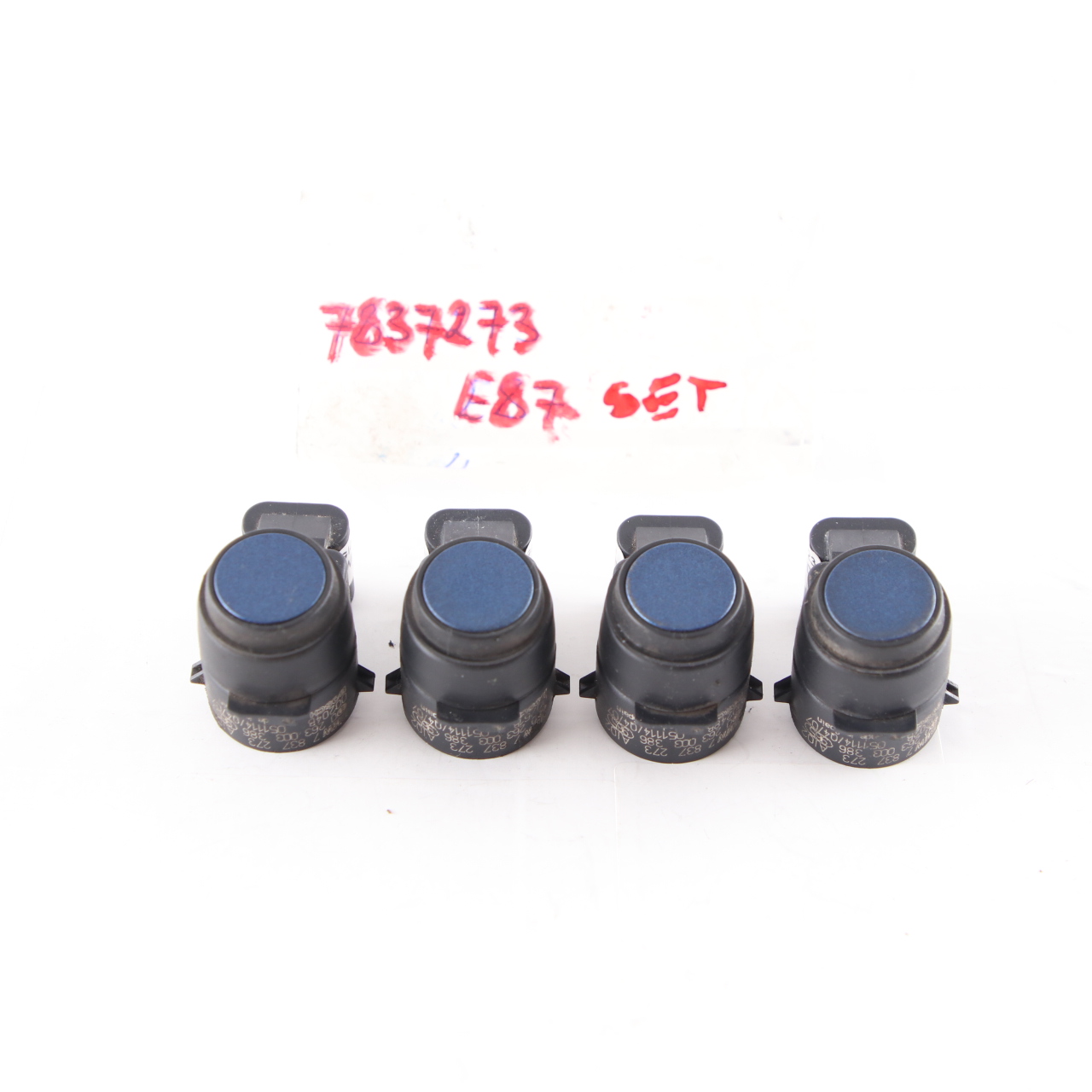 4 x Park sensor BMW E81 E87 E90 PDC Ultraschall Le Mans Blau 381 Set 7837273