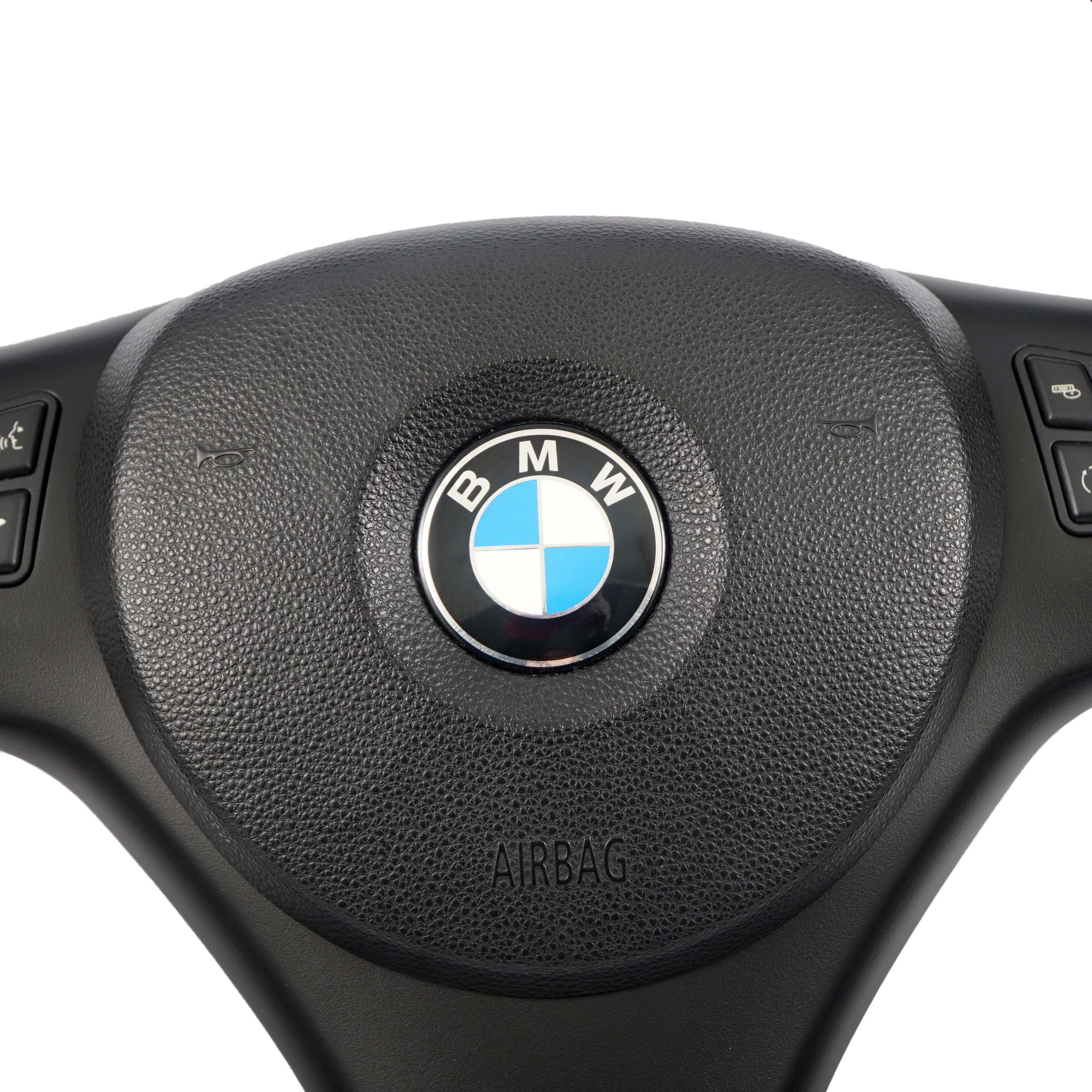 BMW E81 E82 E87 E90 E91 E92 NEU Schwarz Leder M Sportlenkrad Sport Lenkrad Dick