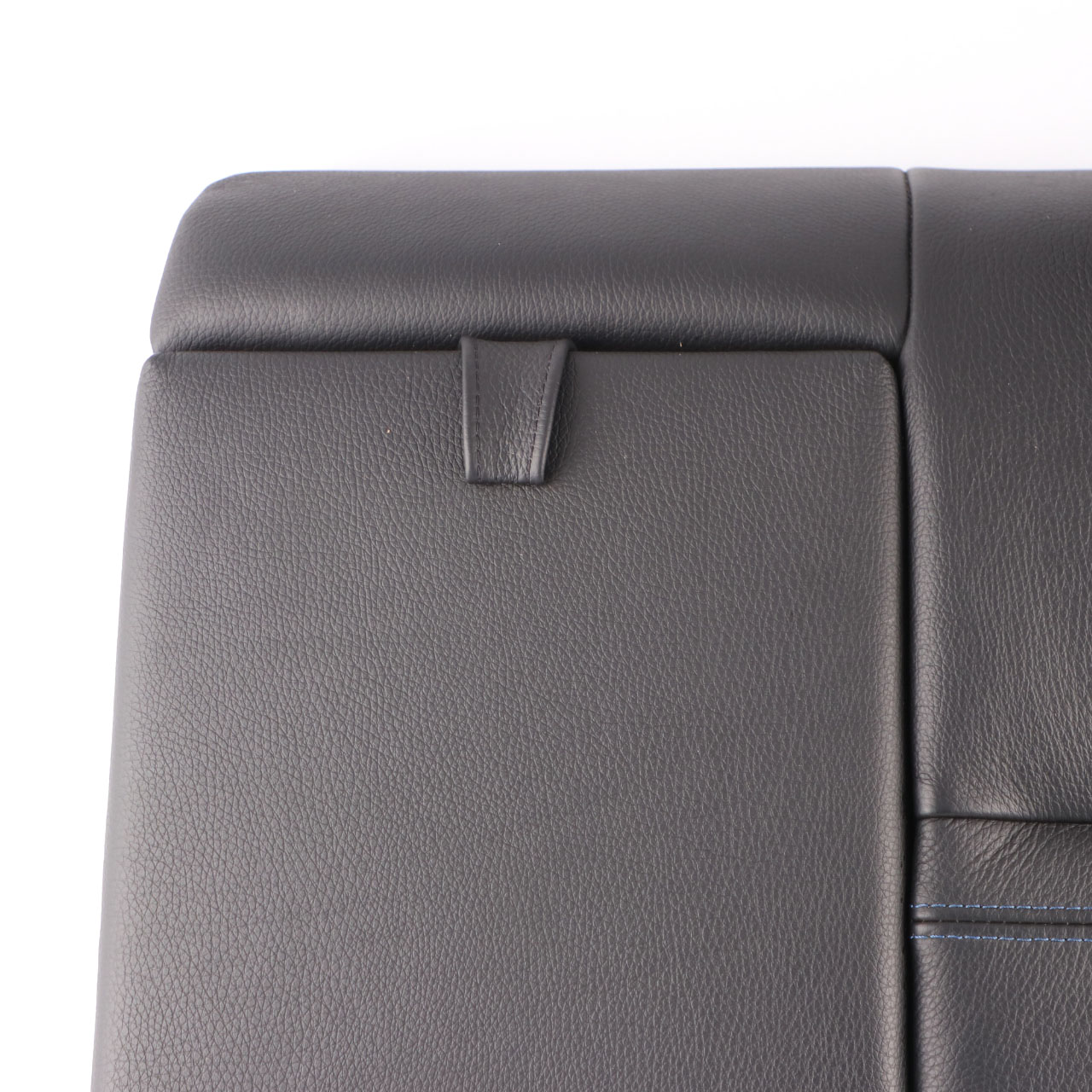 BMW E92 Rückenlehne hinten links Sitz Back Cover Schwarz Leder Blau Kontrast