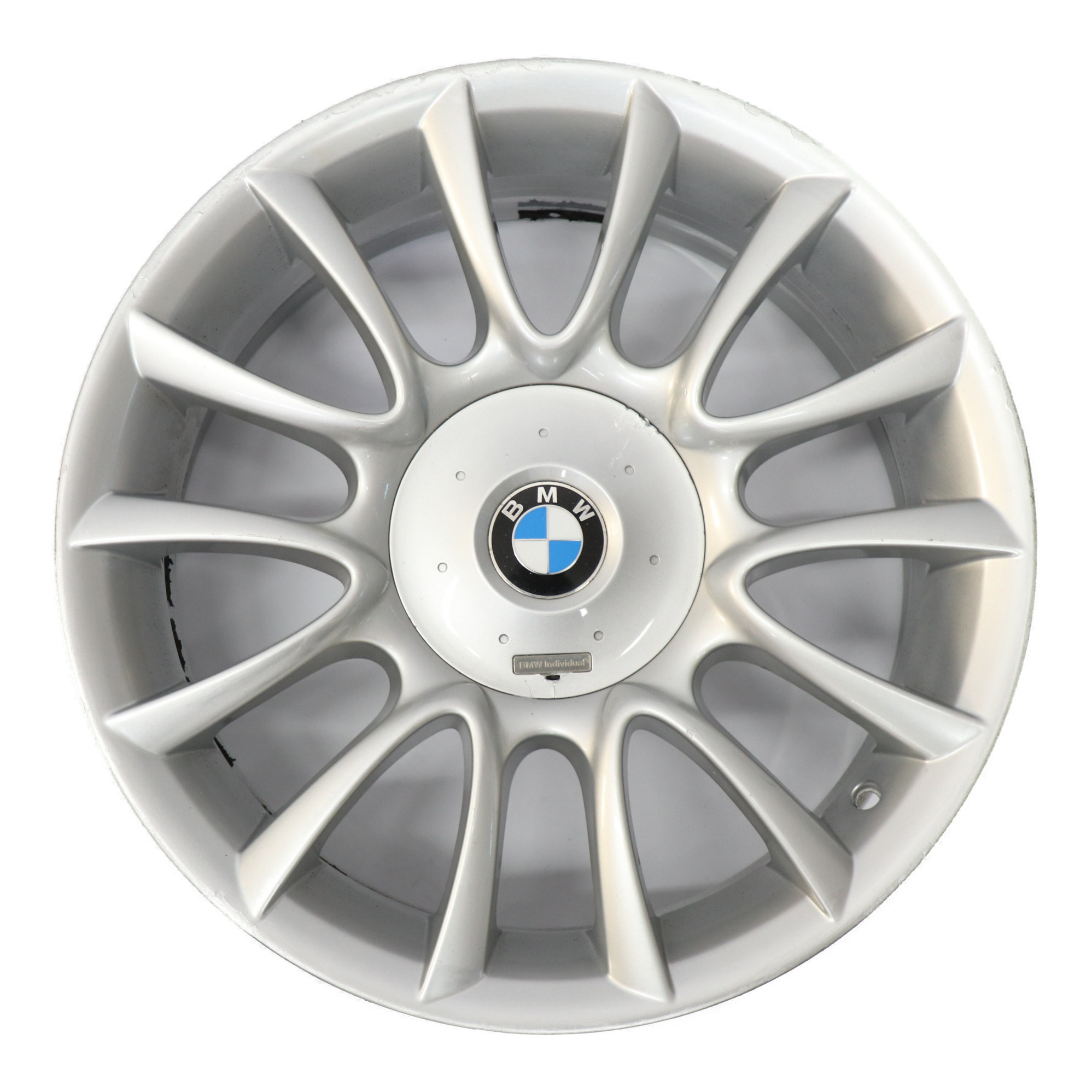 BMW E63 E64 Silberne Leicht metall felge vorne 19" 8,5J V Speiche 152 7897256