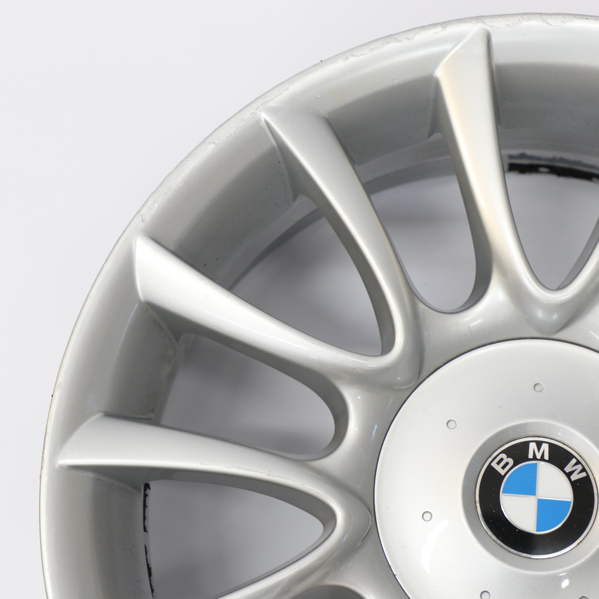 BMW E63 E64 Silberne Leicht metall felge vorne 19" 8,5J V Speiche 152 7897256