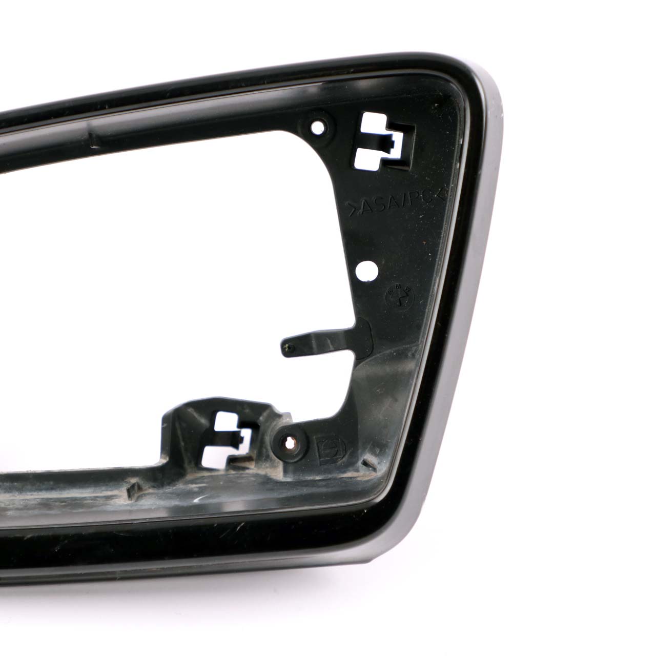 BMW E60 E61 Tray Left N/S Outside Mirror Wing Supporting Ring Black High Gloss