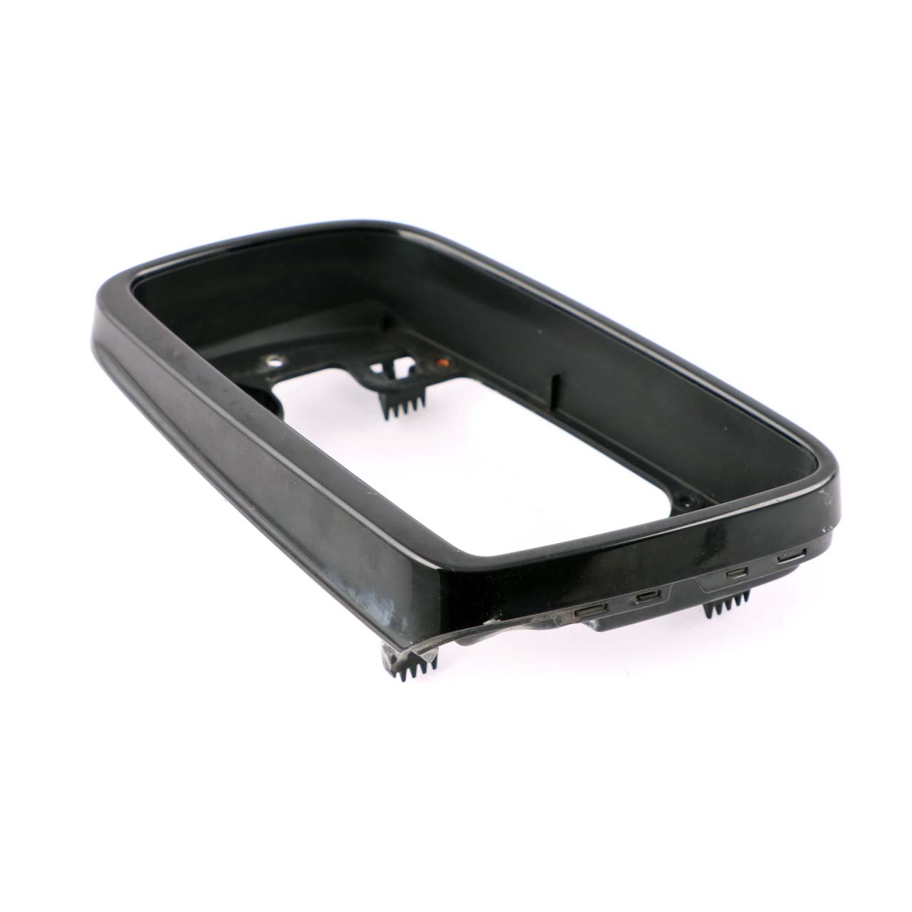 BMW E60 E61 Tray Left N/S Outside Mirror Wing Supporting Ring Black High Gloss