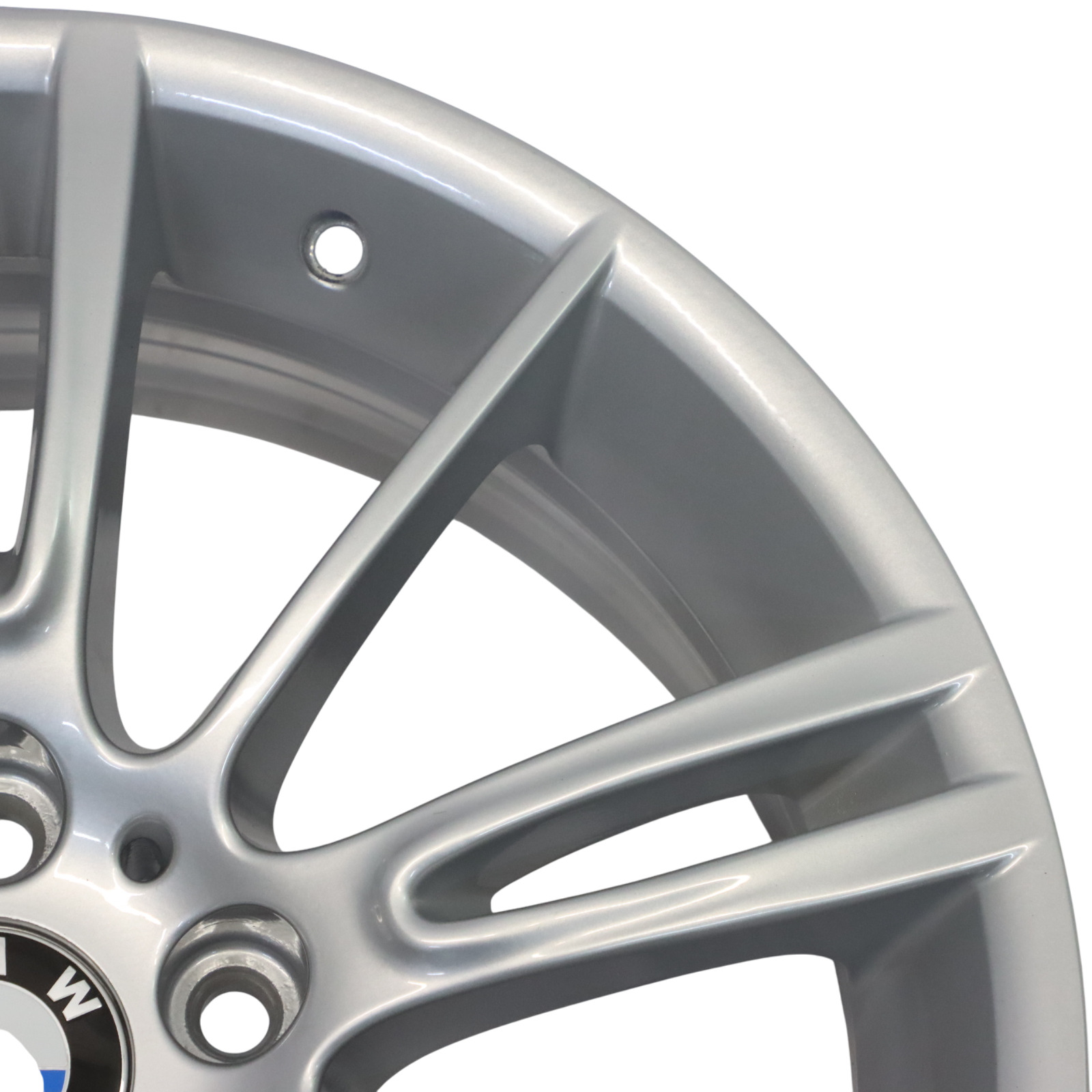 BMW E90 E91 E92 E93 Silberne Leichtmetallfelge 18" ET:34 8J M Spider Speiche 193