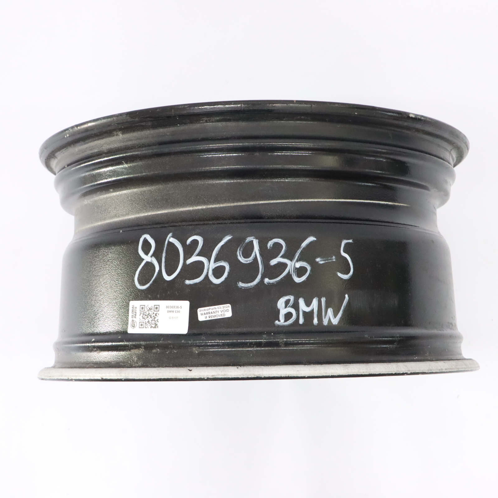 BMW E90 E91 Schwarz Alu Felge Hinten Doppelspeiche 194 17" 8,5J ET:37 8036936