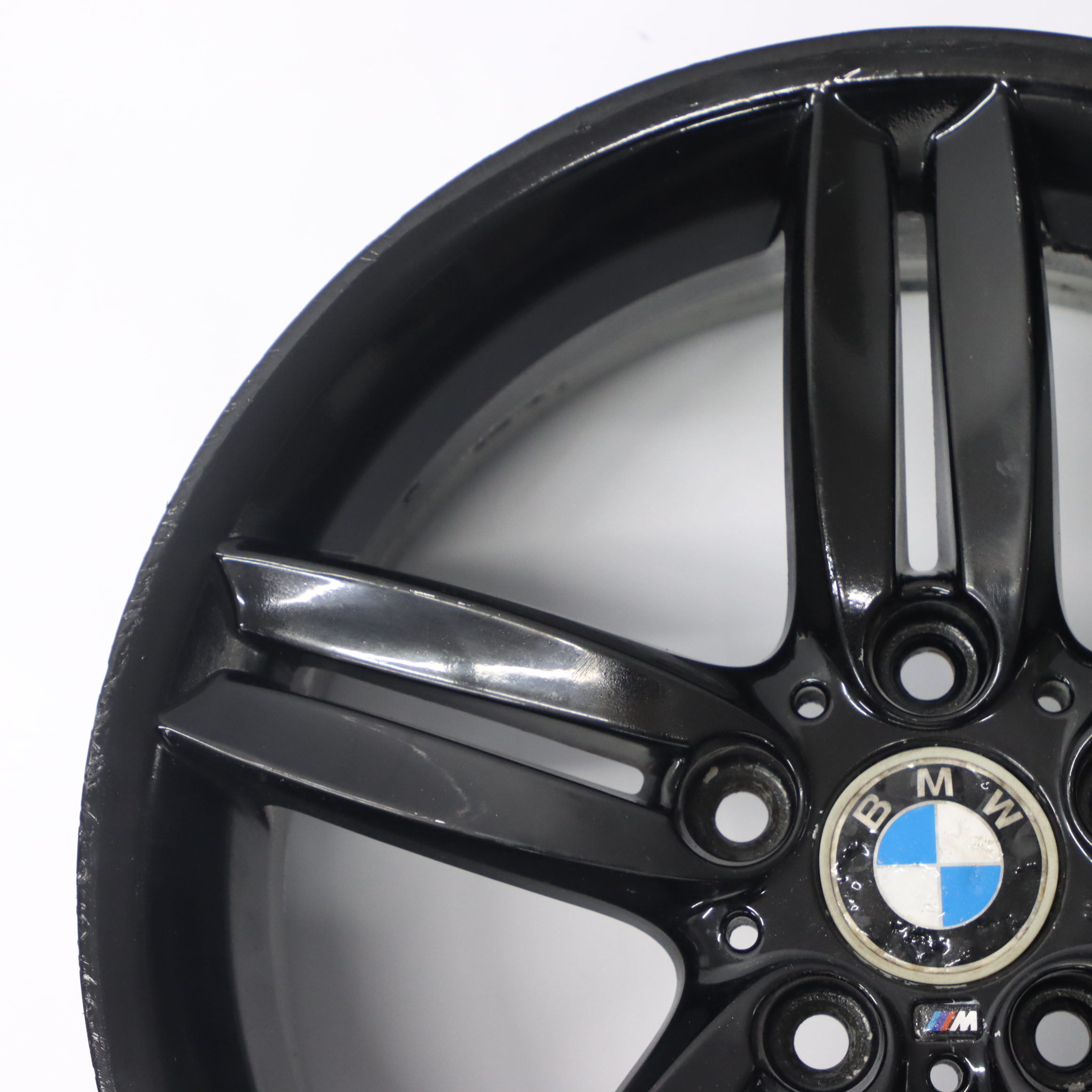 BMW E81 E87 Schwarz  Vorne Alufelge Rad Felge 18" 7,5J M Doppelspeichen 208