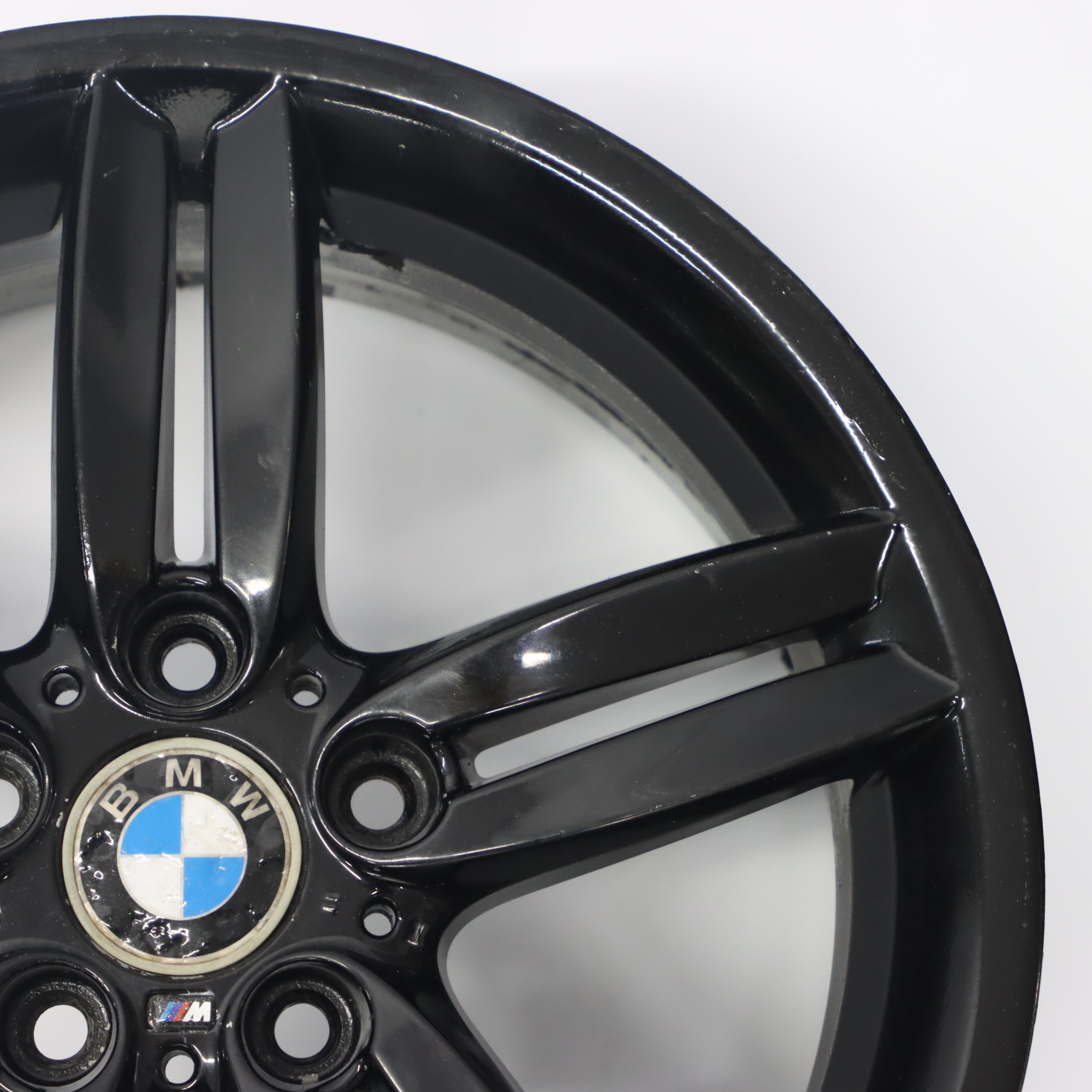 BMW E81 E87 Schwarz  Vorne Alufelge Rad Felge 18" 7,5J M Doppelspeichen 208