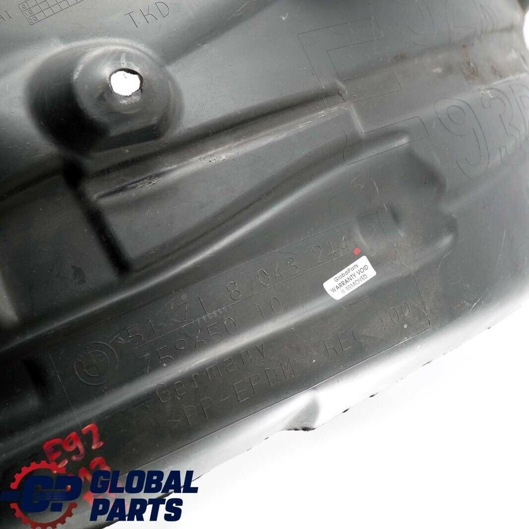 BMW 3 Series E92 E93 M3 Front Right O/S Side Wheel Arch Housing Liner Cover